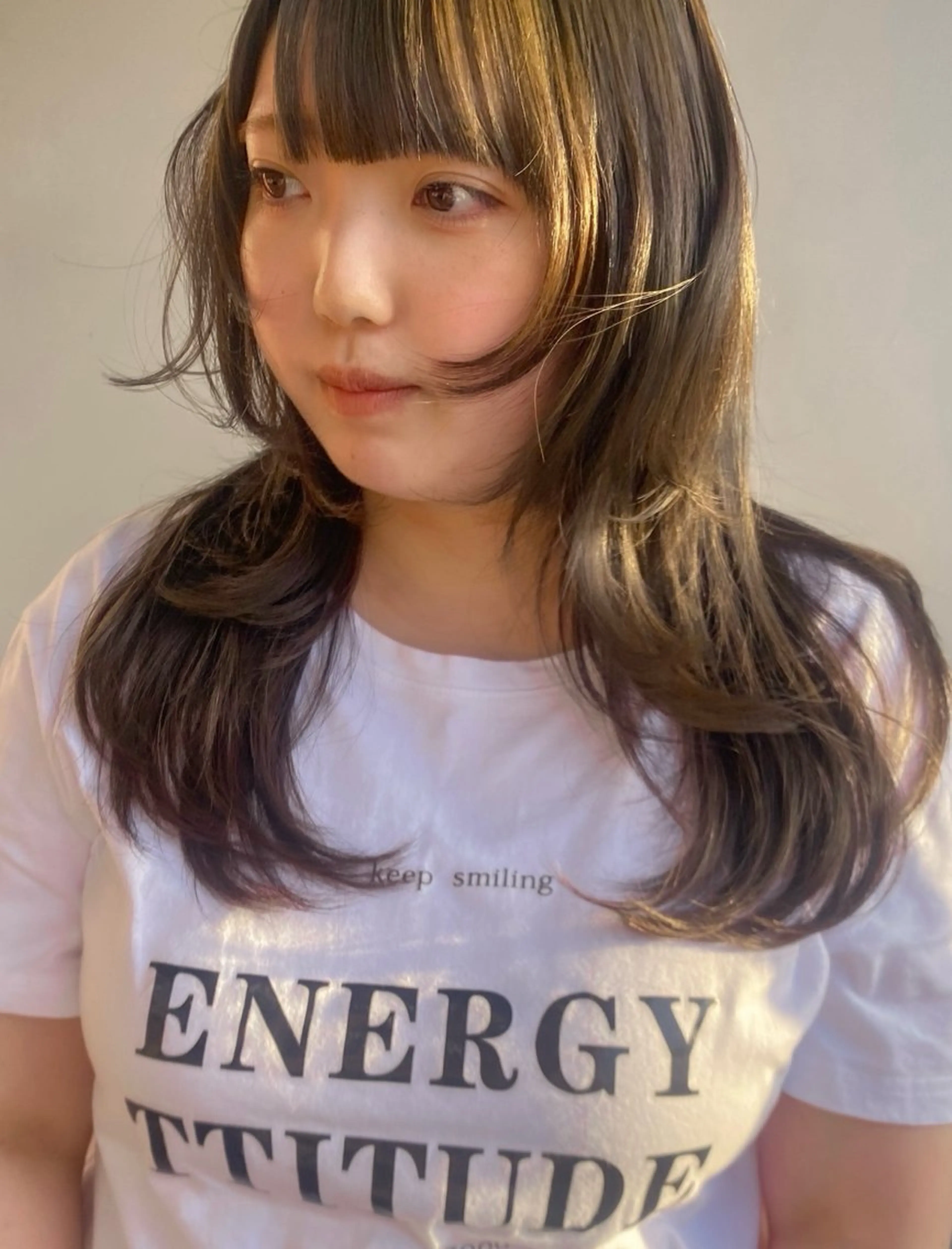 ロング カラー ヘアアレンジ 透明感カラー カット ヘアカラー トリートメント 🎀韓国レイヤー 🎀白石菜々のヘアスタイル