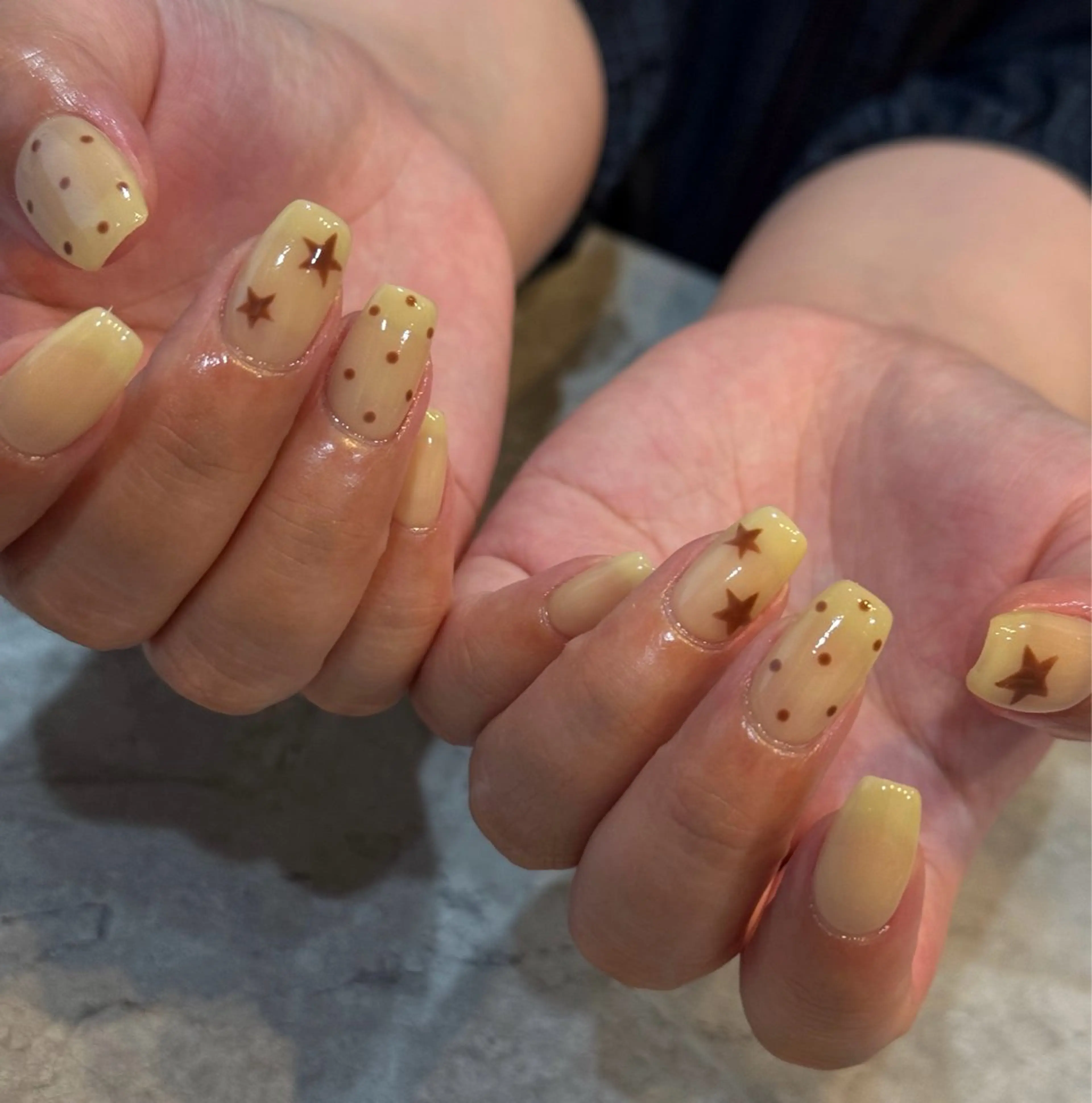 ネイル 黄色 ハンドネイル Blé nailのネイルデザイン