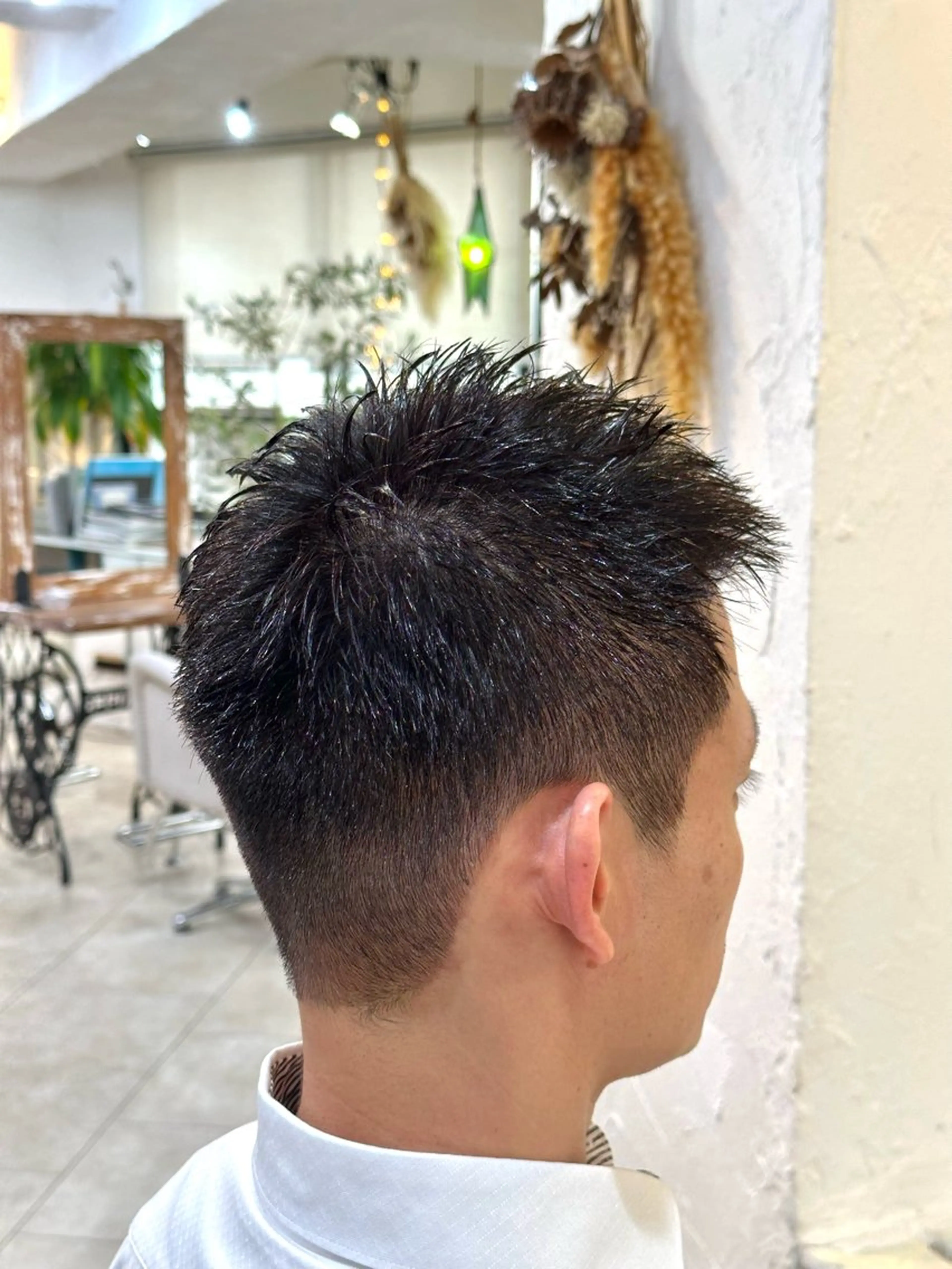 ショート カラー メンズ カット ヘアカラー スパイキー/ ピンパーマ/緑川雄也のヘアスタイル