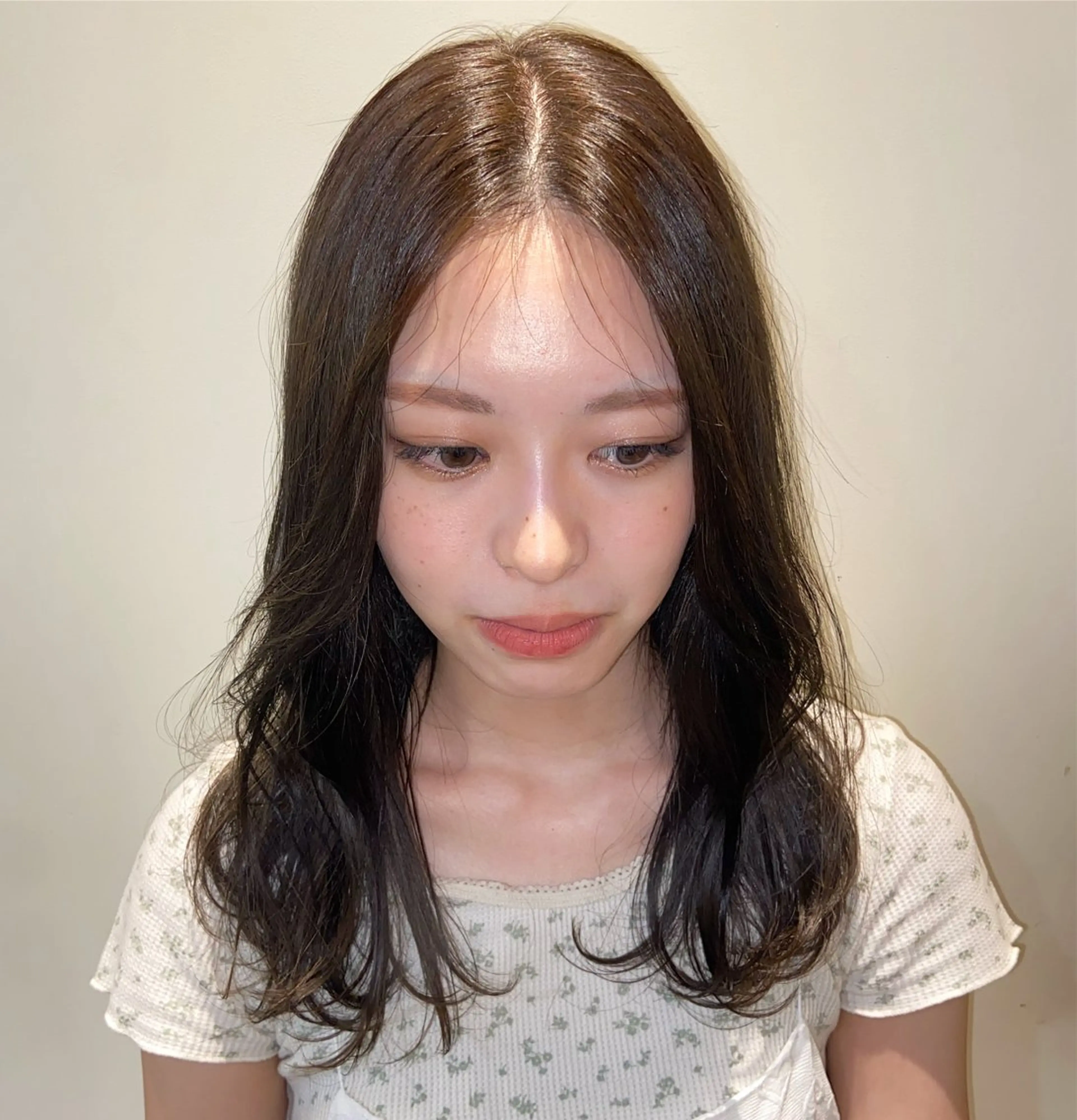 セミロング ヘアカラー トリートメント ♥yelm ユウナ♥のヘアスタイル