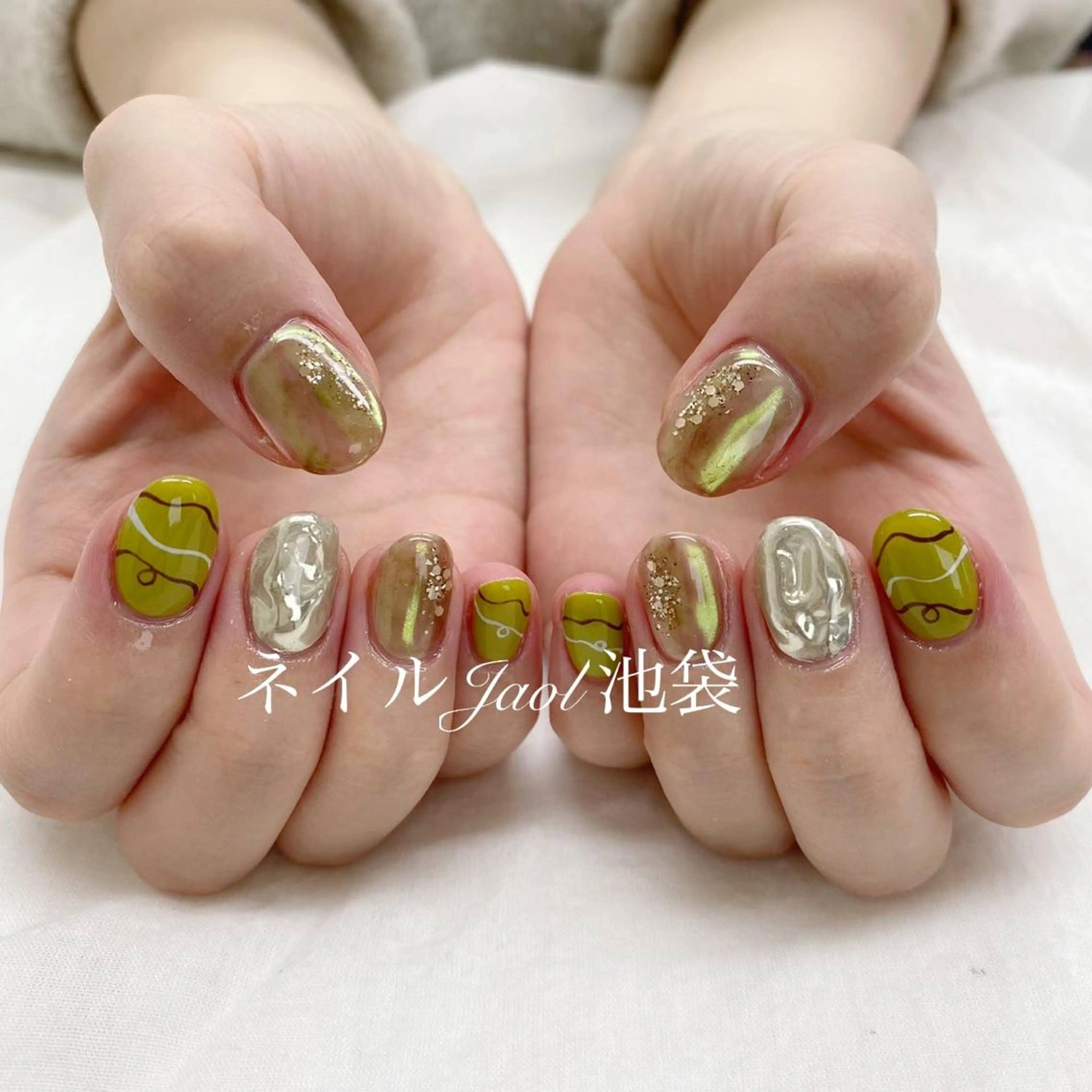 ミディアム ネイルJaol 池袋のネイルデザイン