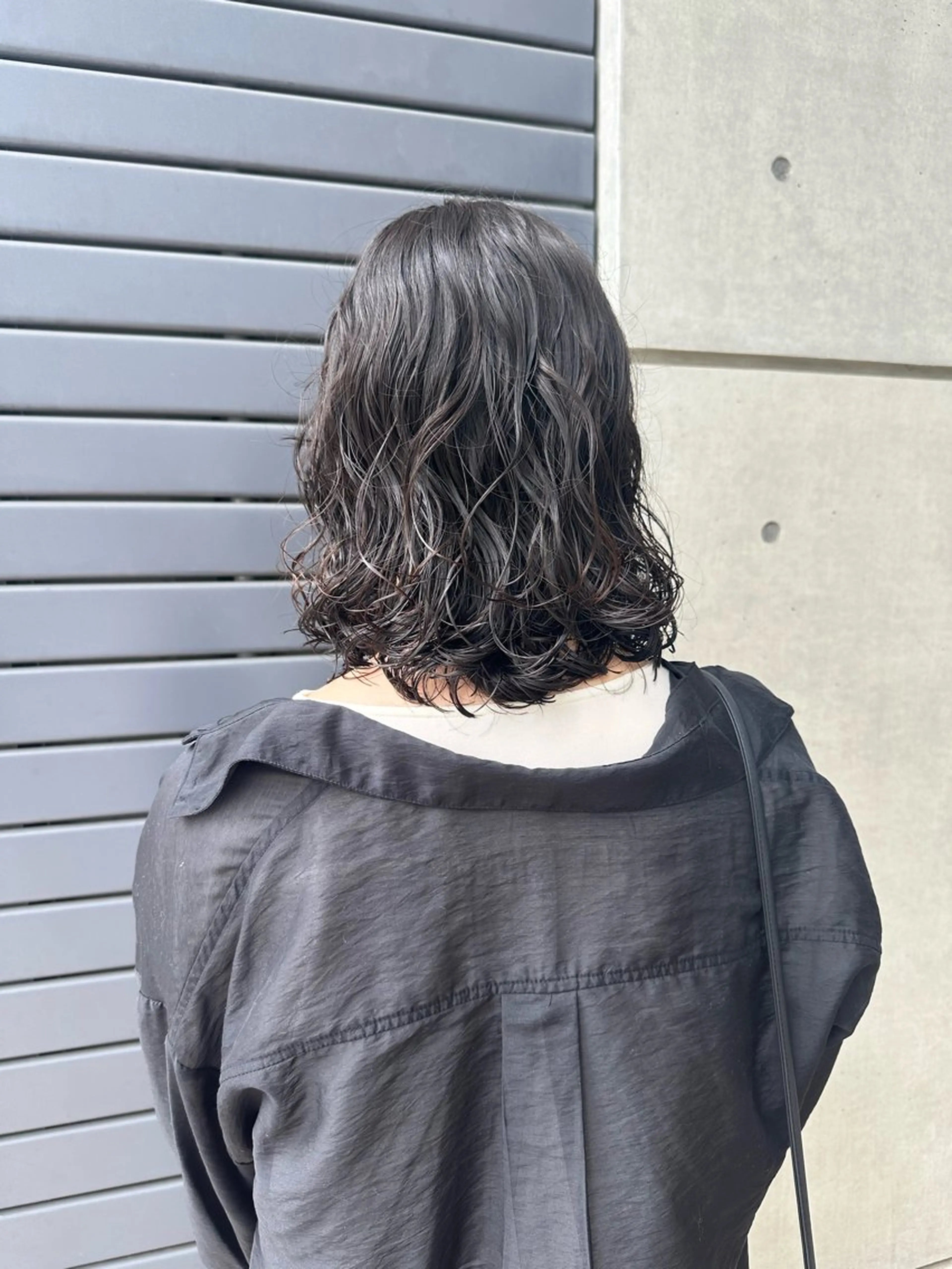 ミディアム パーマ 安藤 太一のヘアスタイル