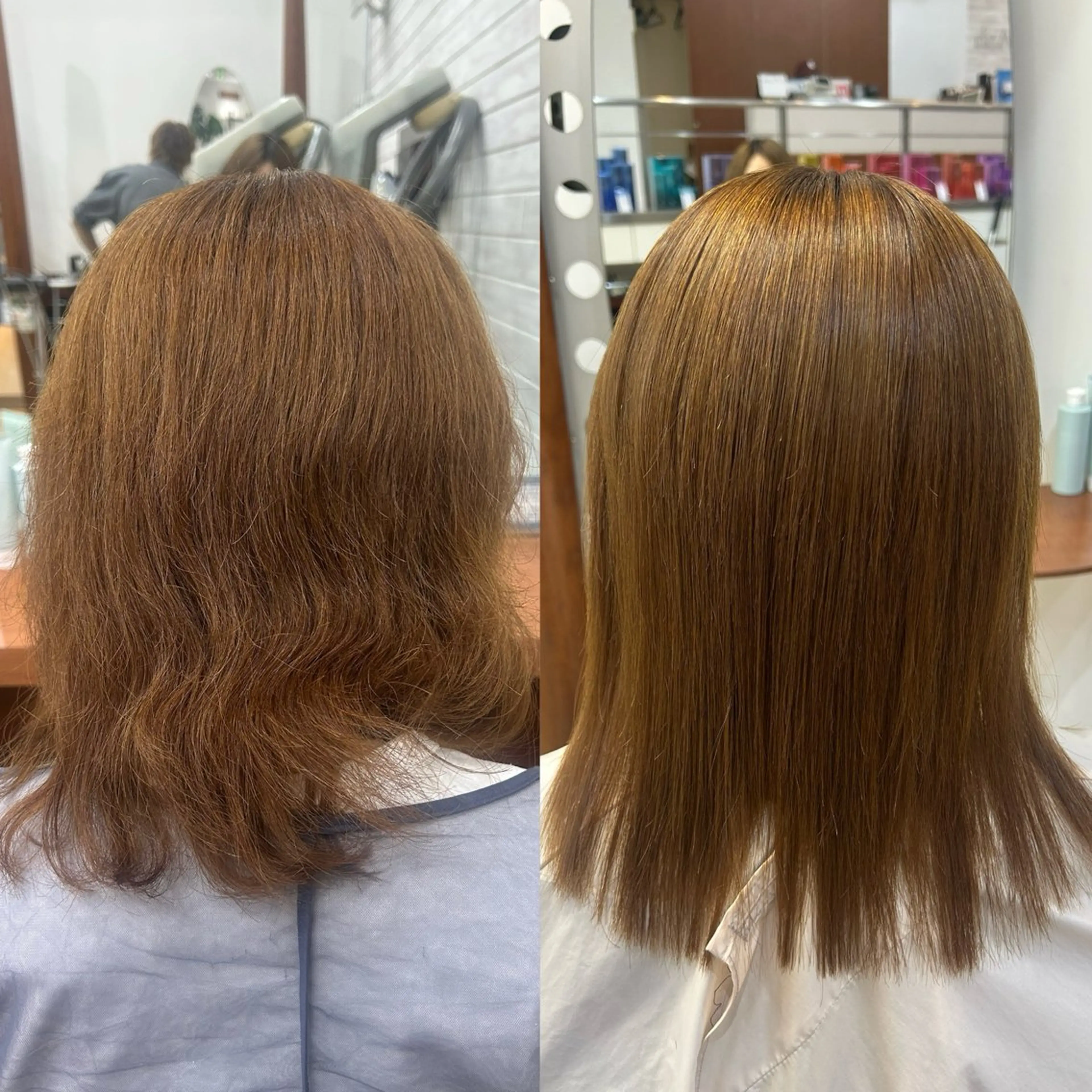 ミディアム パーマ 縮毛矯正 トリートメント 🦋💜金澤 愛奈💜🦋のヘアスタイル