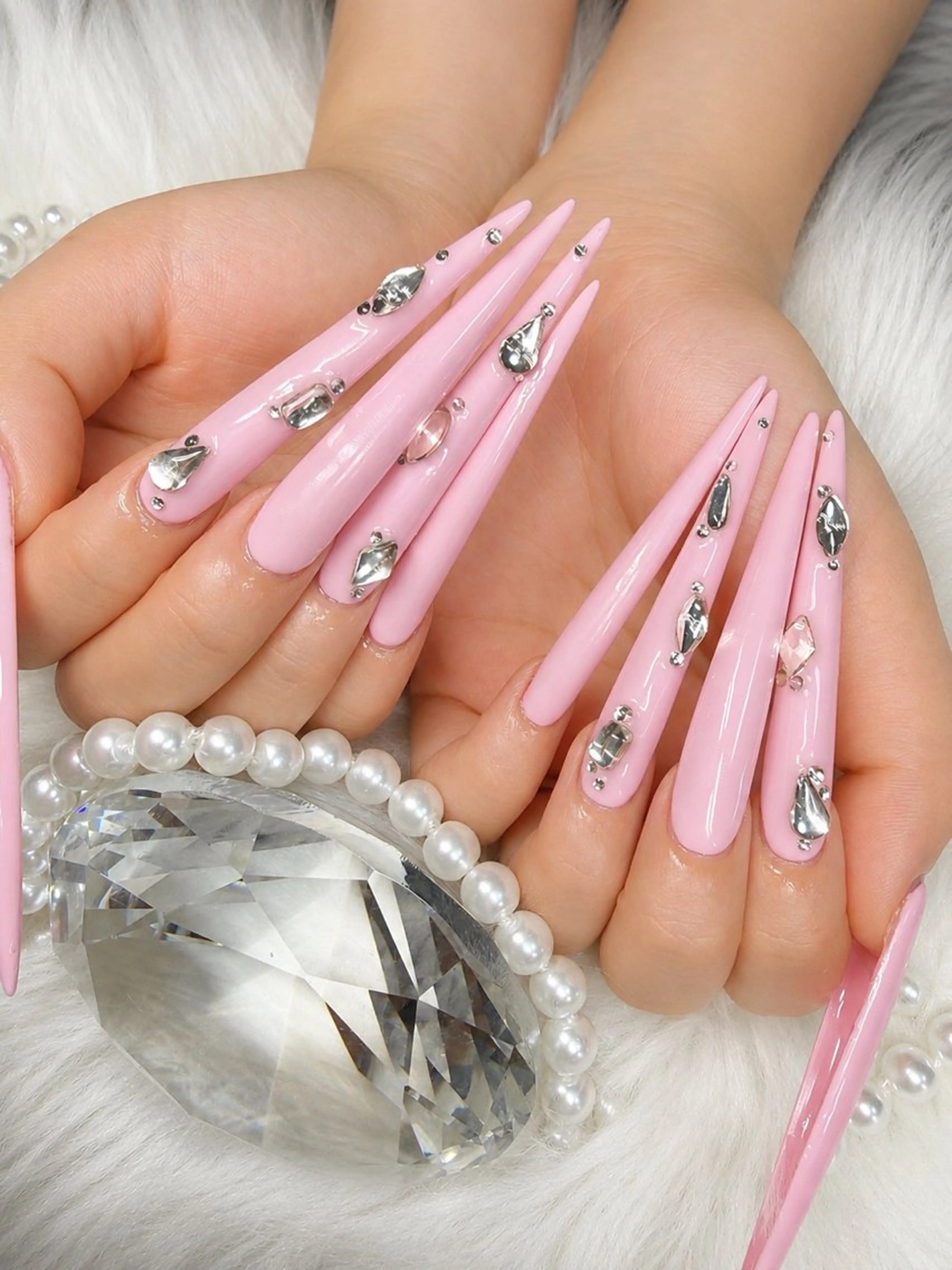 ネイル アートネイル オーロラネイル チークネイル 長さ出し フットネイル Chan nailsのネイルデザイン