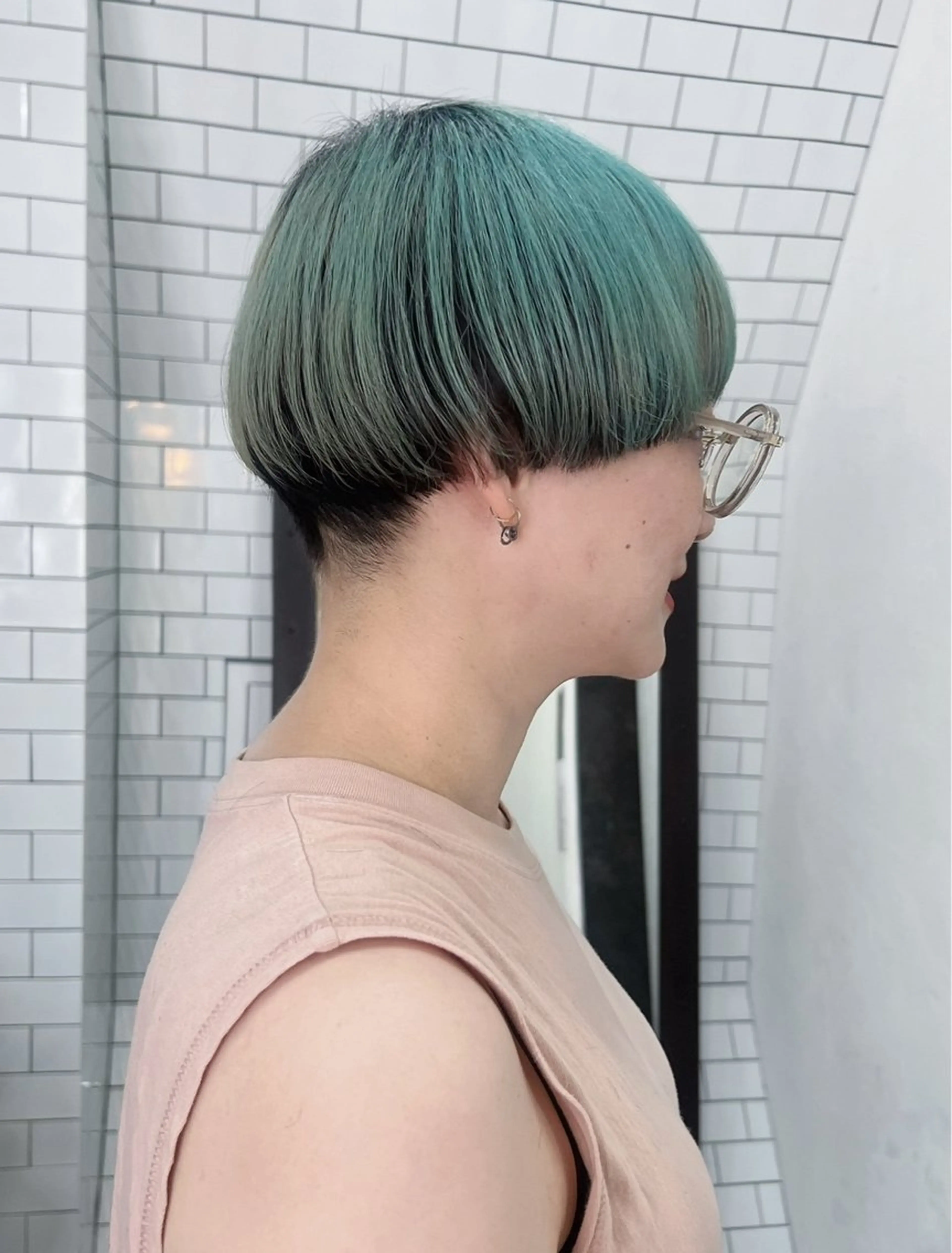 ショート カット 紙屋町ショート /ボブ　パーマ河内蓮のヘアスタイル