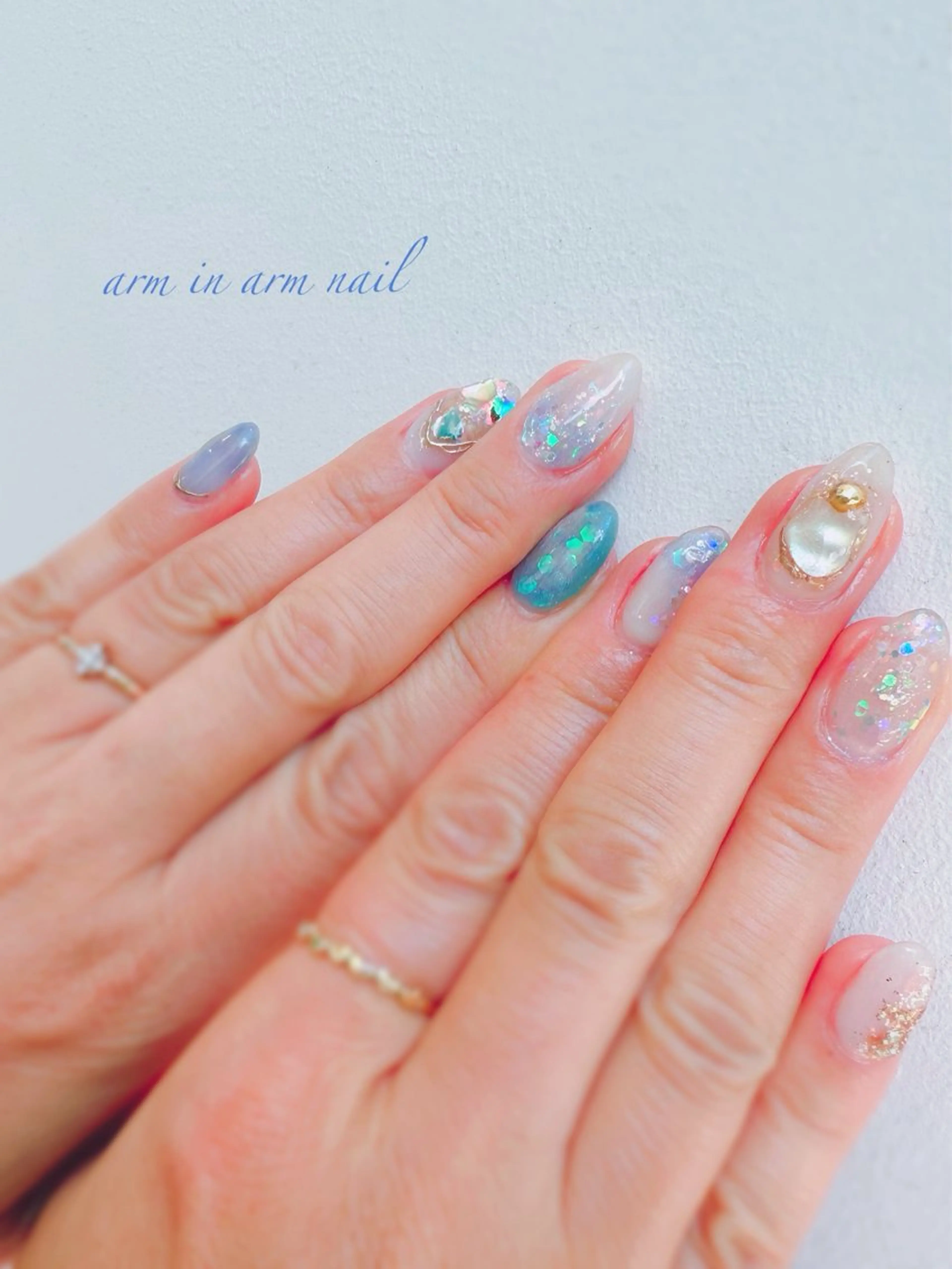 ネイル arm in arm ︎✿Yamamotoのマツエク・マツパデザイン