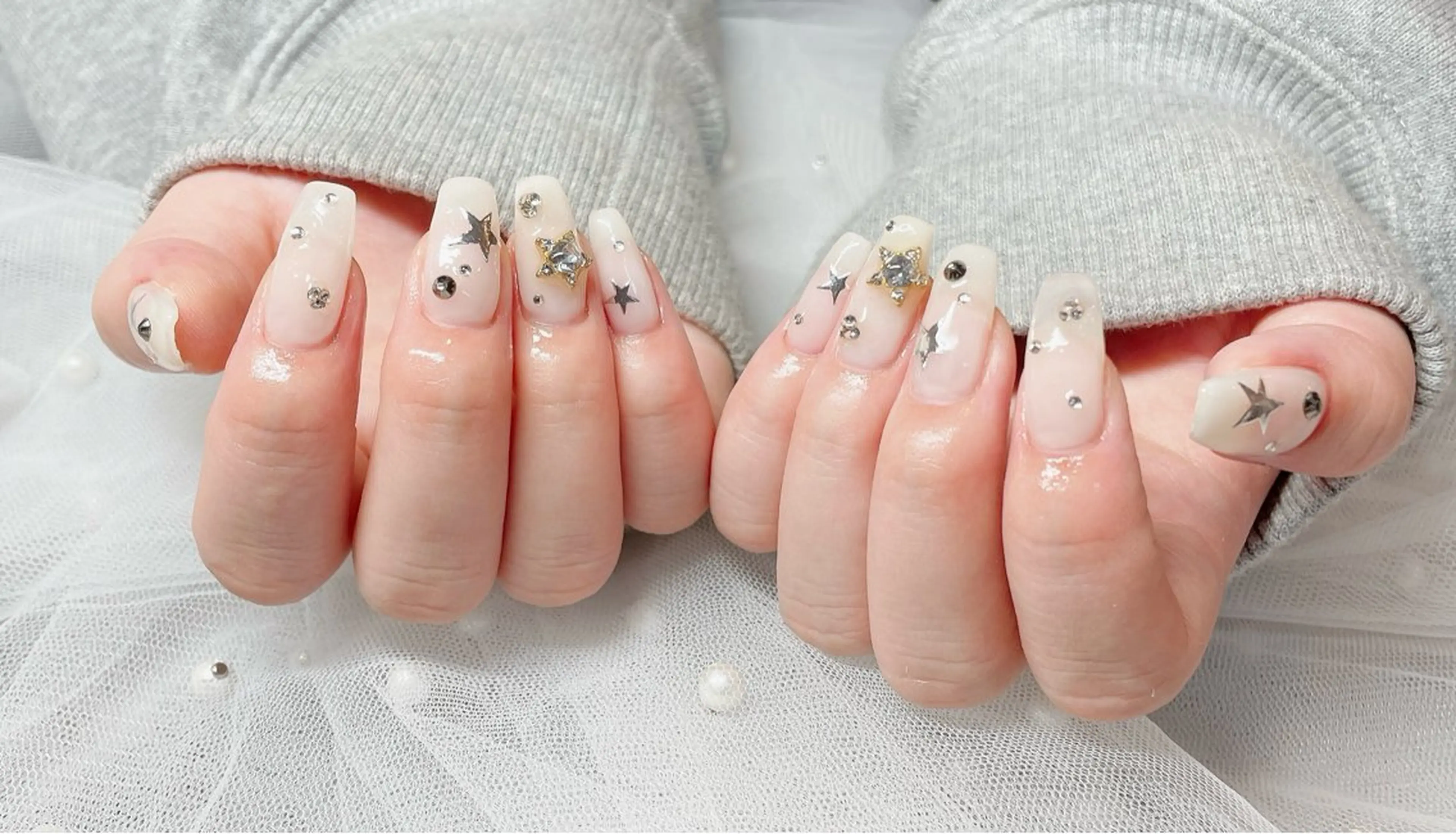 ネイル 韓国ネイル オフィスネイル ワンホンネイル ハンドネイル 阿部 千晶のネイルデザイン