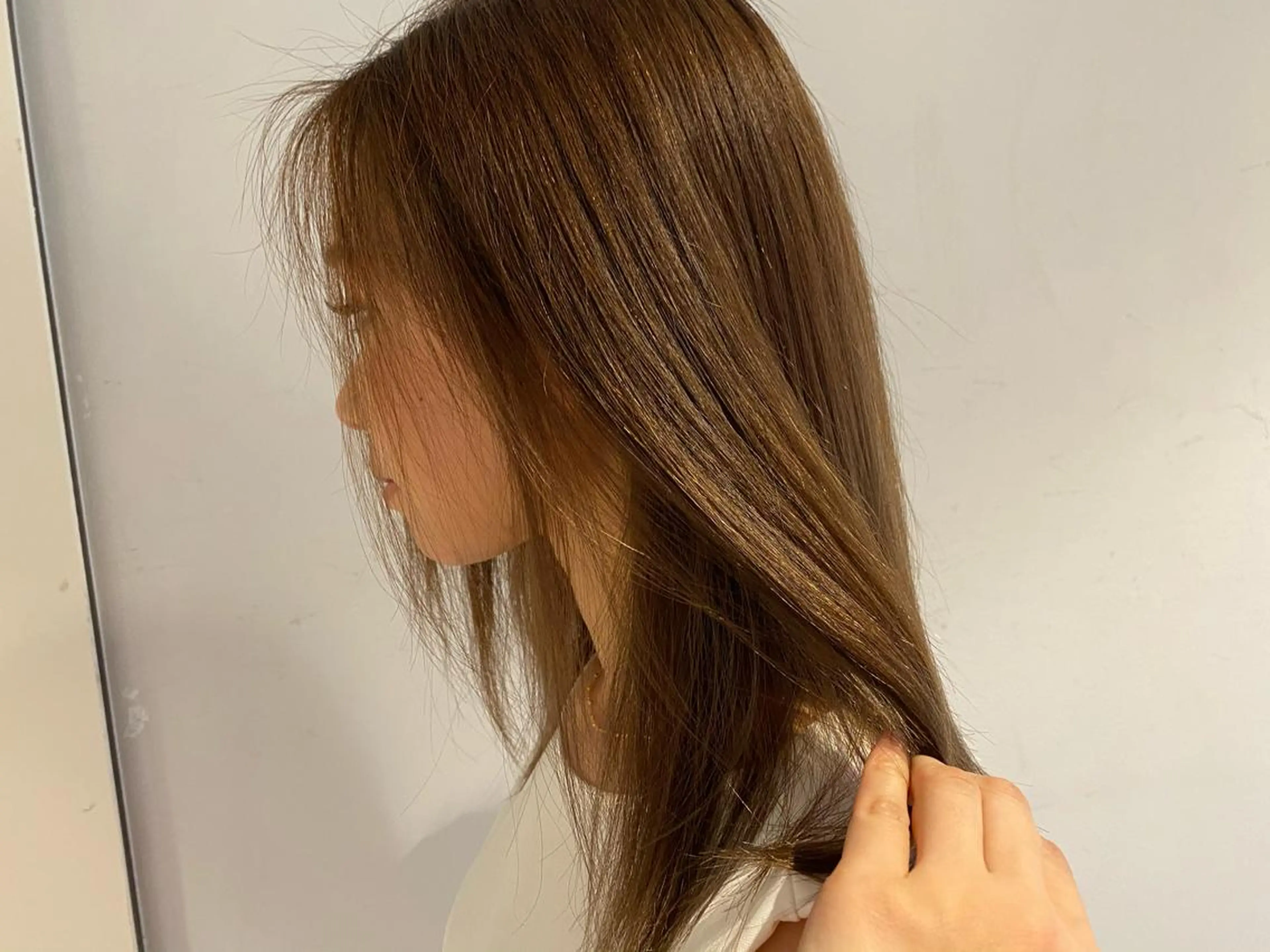 カラー ベージュカラー 山本 銘子のヘアスタイル