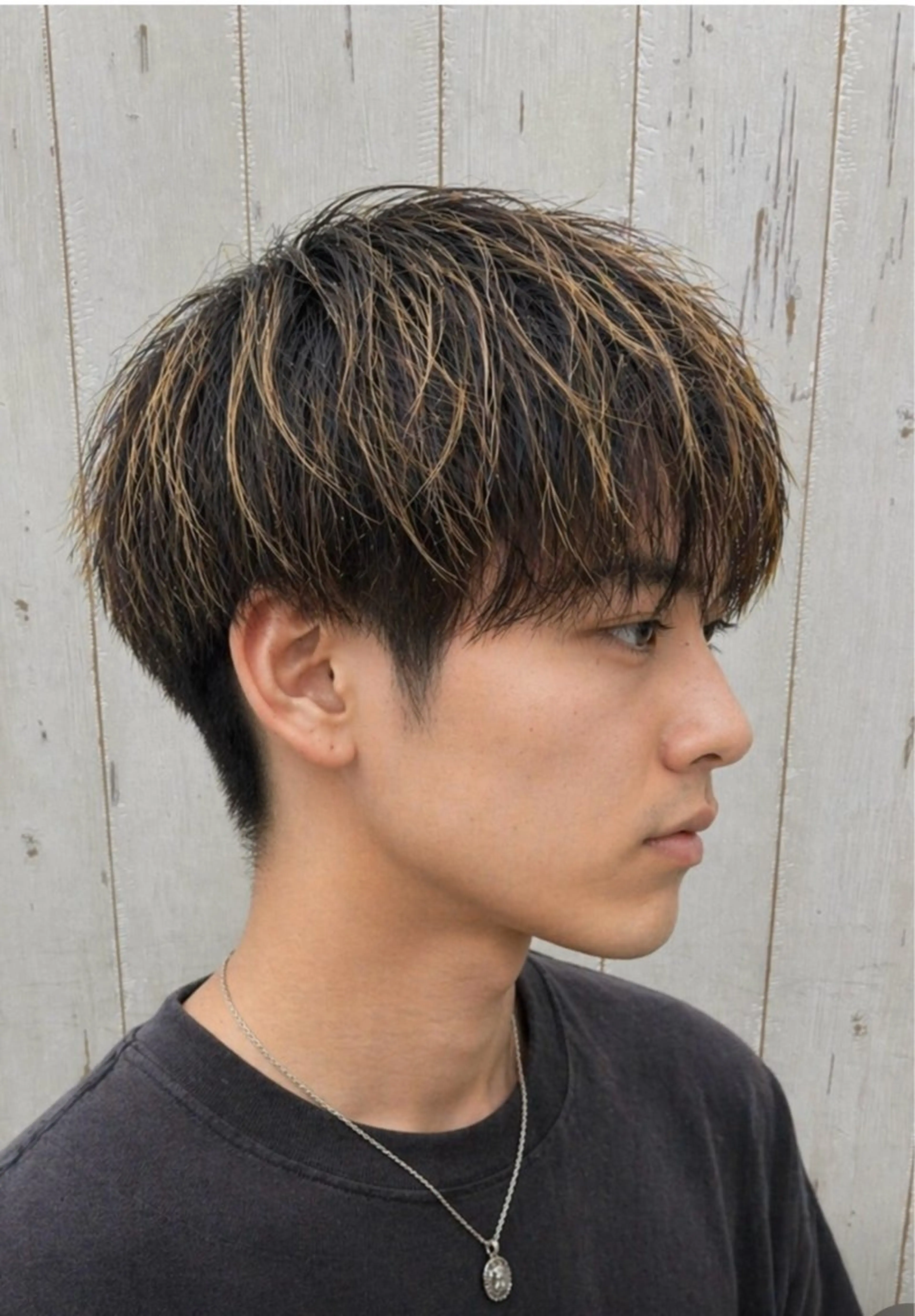 カラー メンズ メンズハイライト マッシュ 刈り上げ ハイライトカラー 小寺 渉夢のその他イメージ