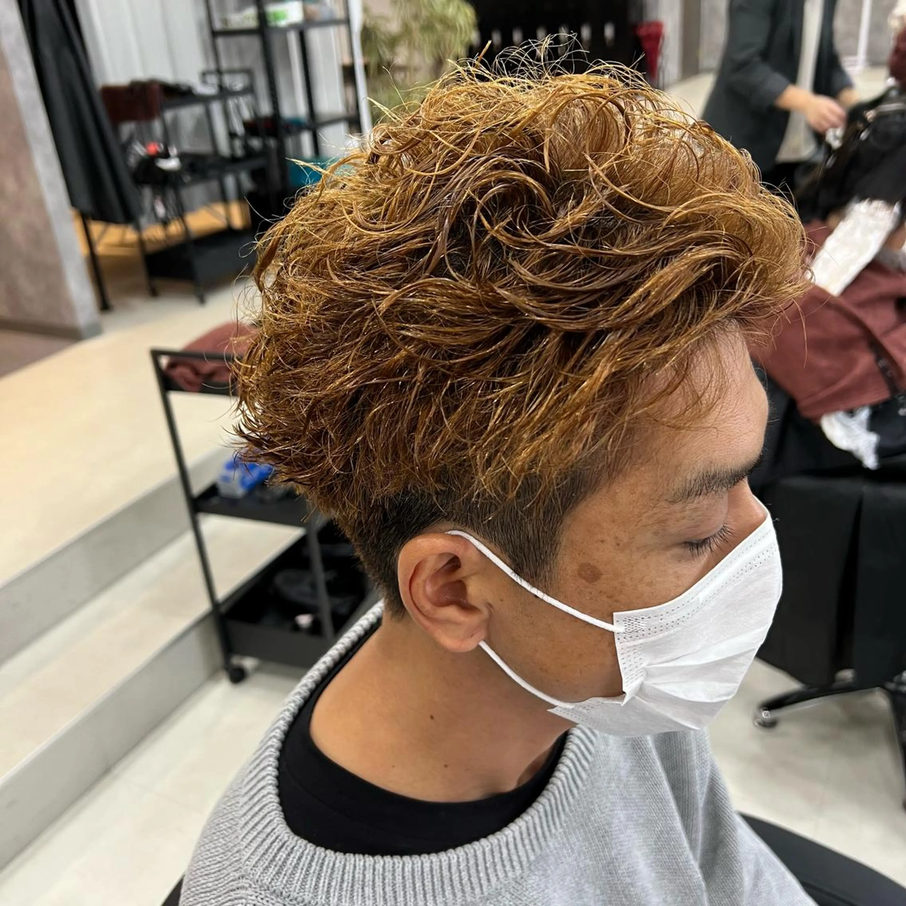 パーマ メンズ メンズパーマ特化 荻田知也のヘアスタイル