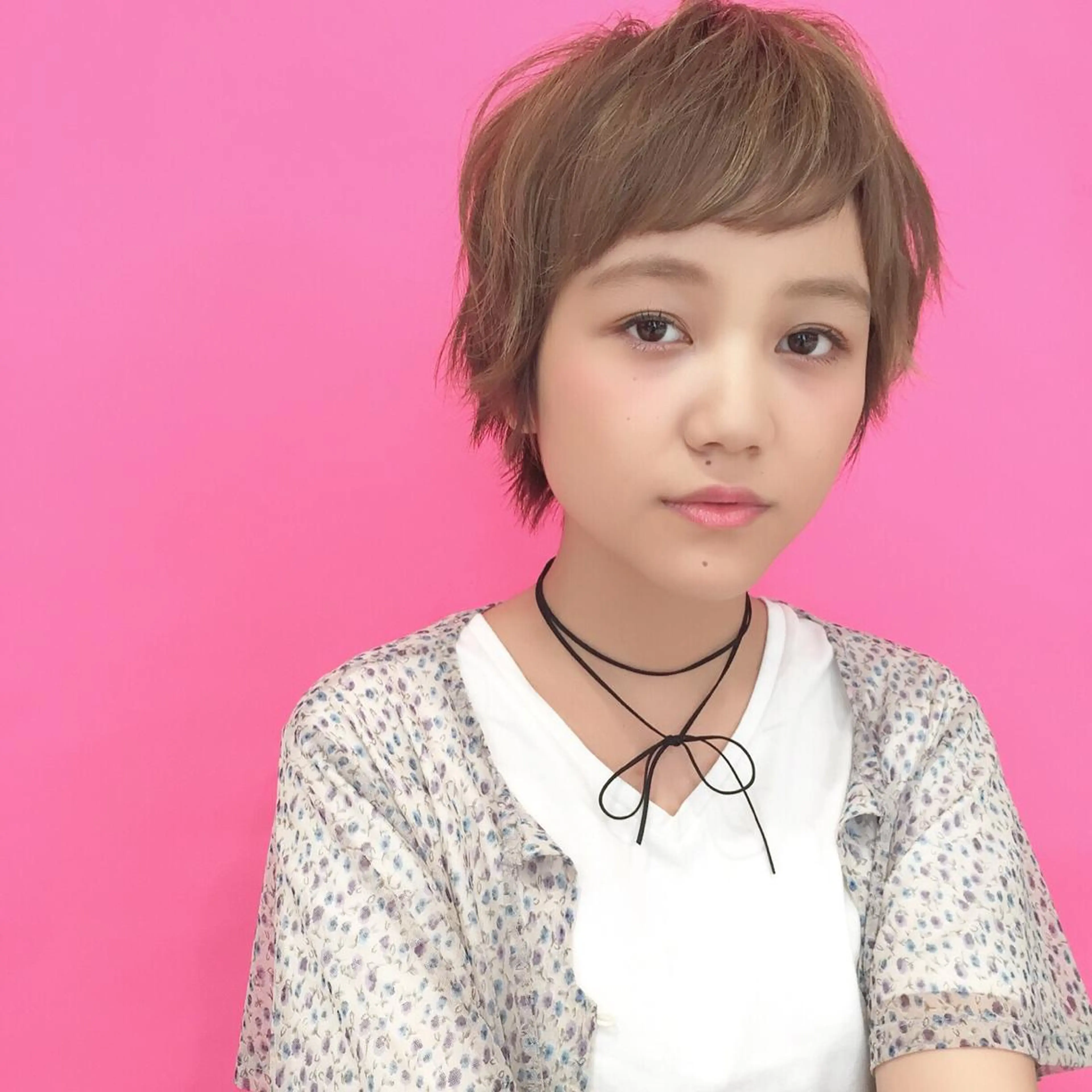 ショート ショートヘア カット 齋藤 咲のヘアスタイル
