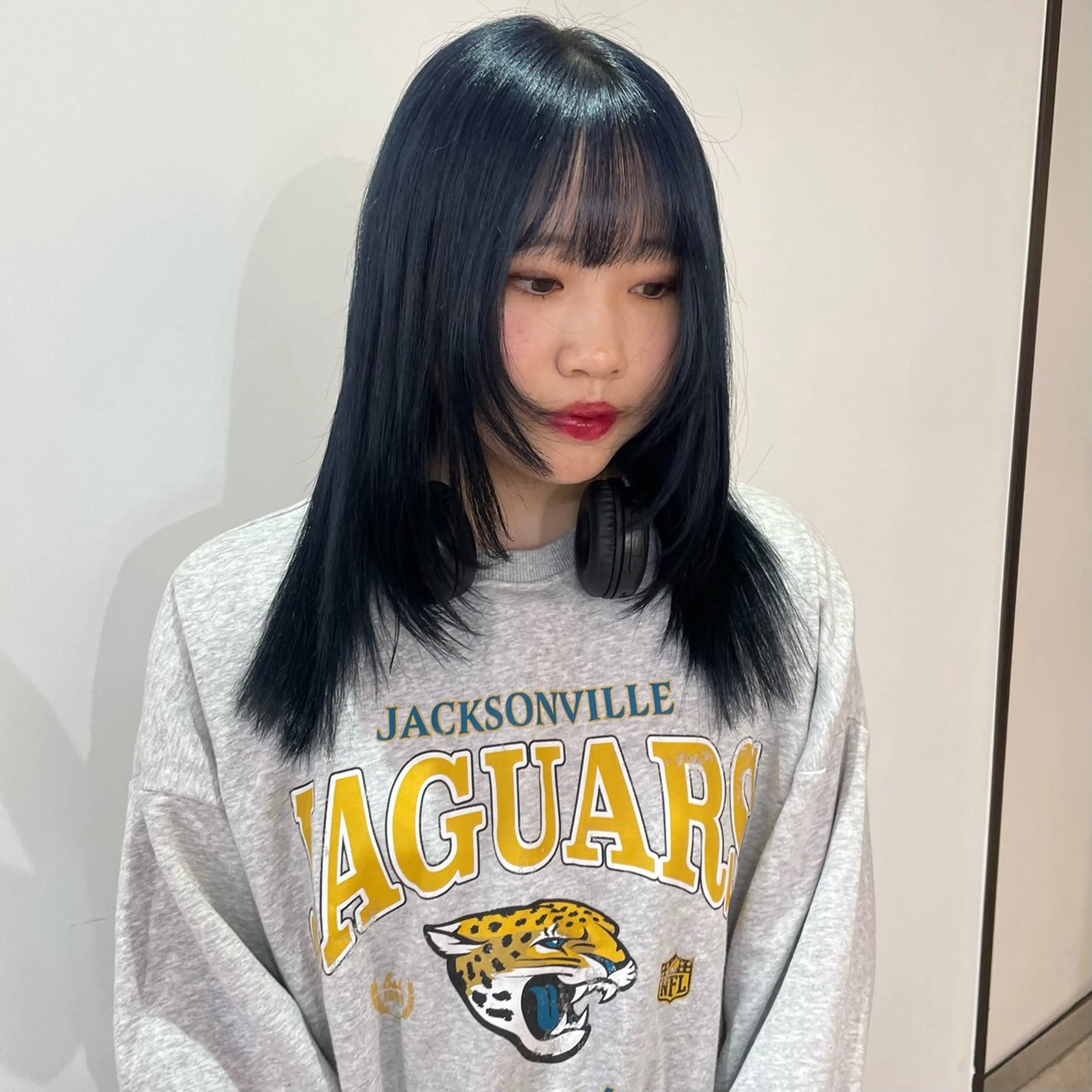 セミロング カラー 透明感カラー 顔まわりレイヤー 顔周りカット レイヤーカット nonoka オリーブ/レイヤーのヘアスタイル