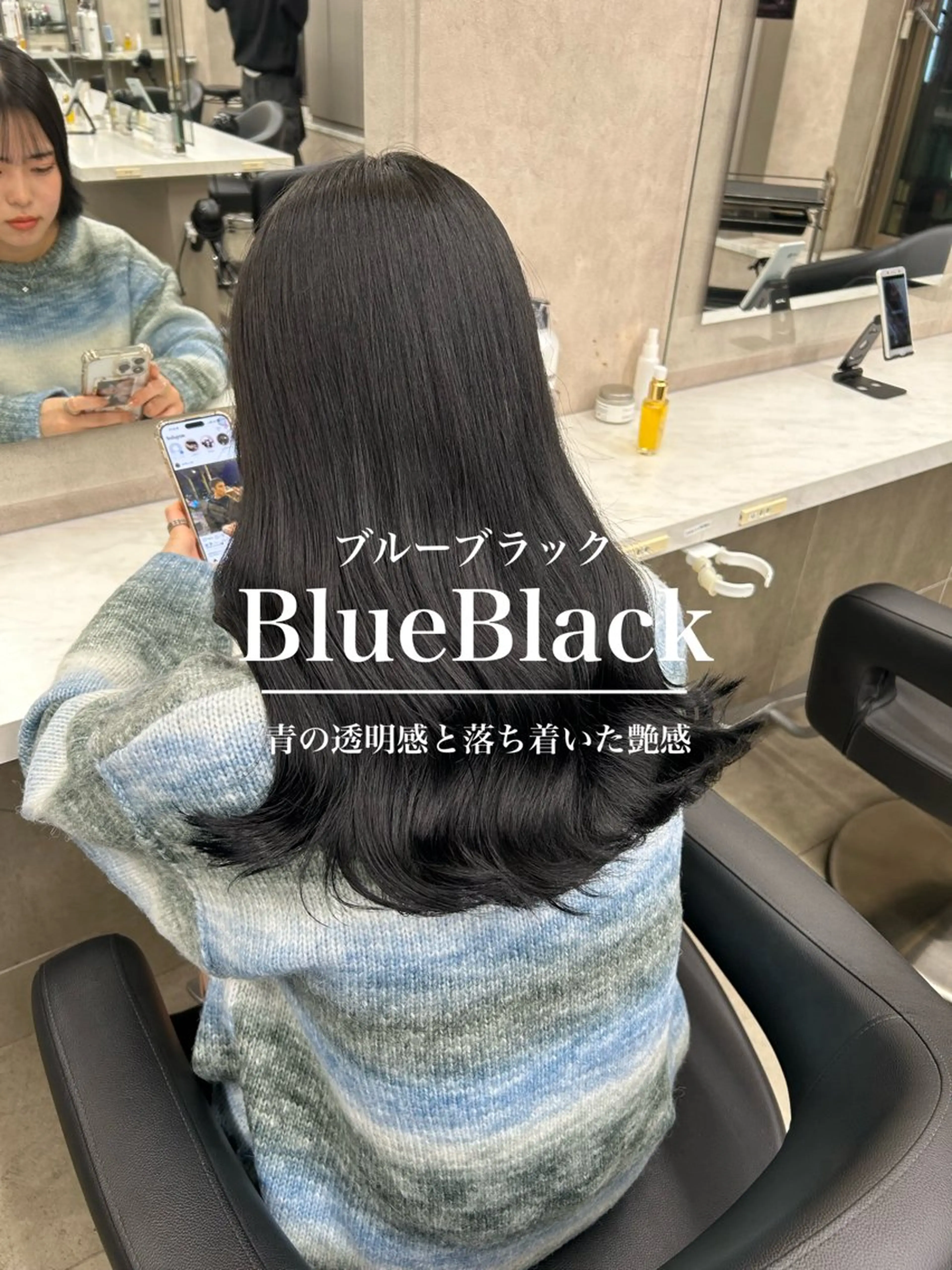 セミロング カラー パーマ ヘアアレンジ メンズ キッズ 🦋韓国レイヤー｜ 透明感グレージュ🦋のヘアスタイル