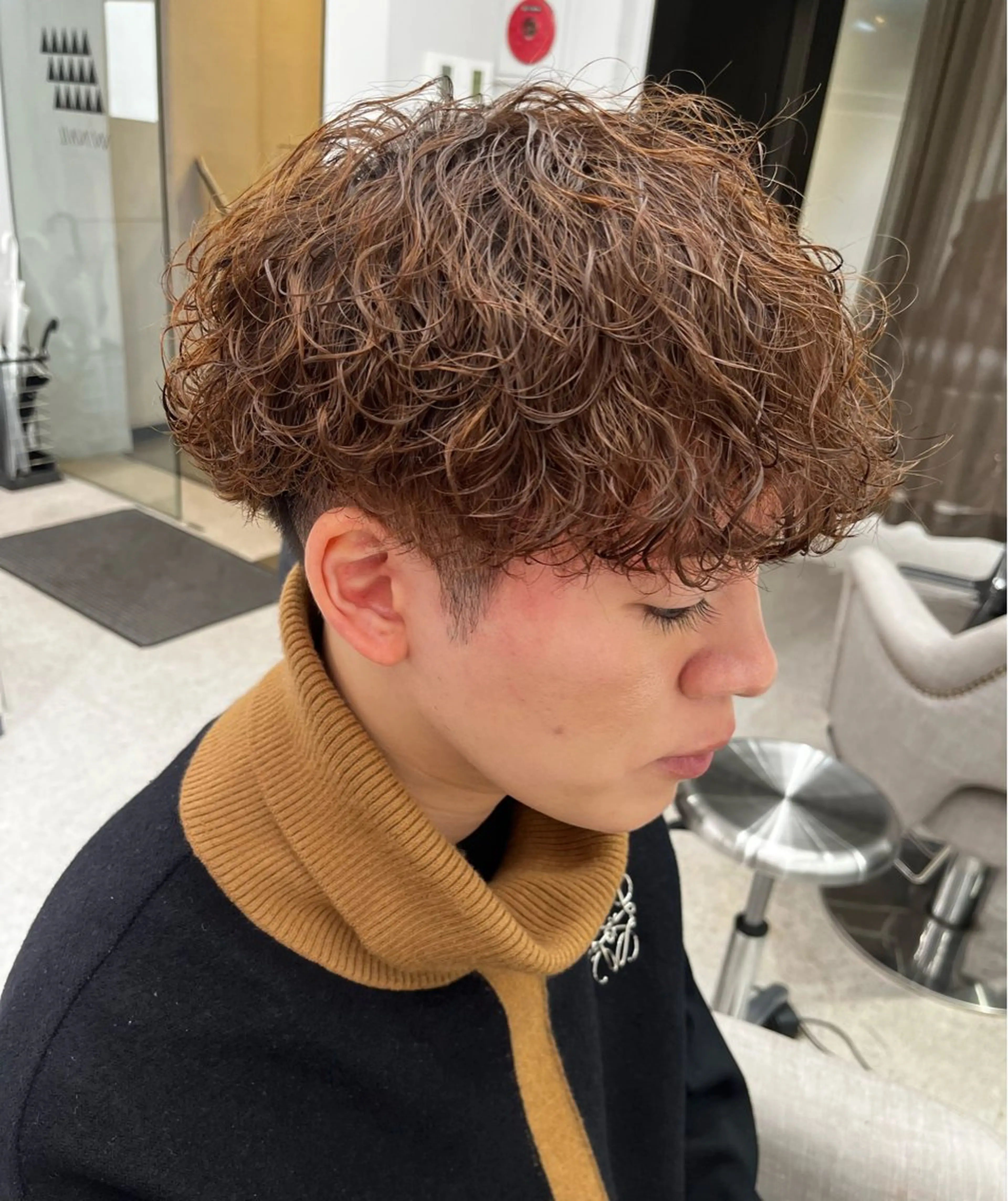 パーマ メンズ カット パーマ 🍐シャドウパーマ メンズ特化/守岡🍐のヘアスタイル