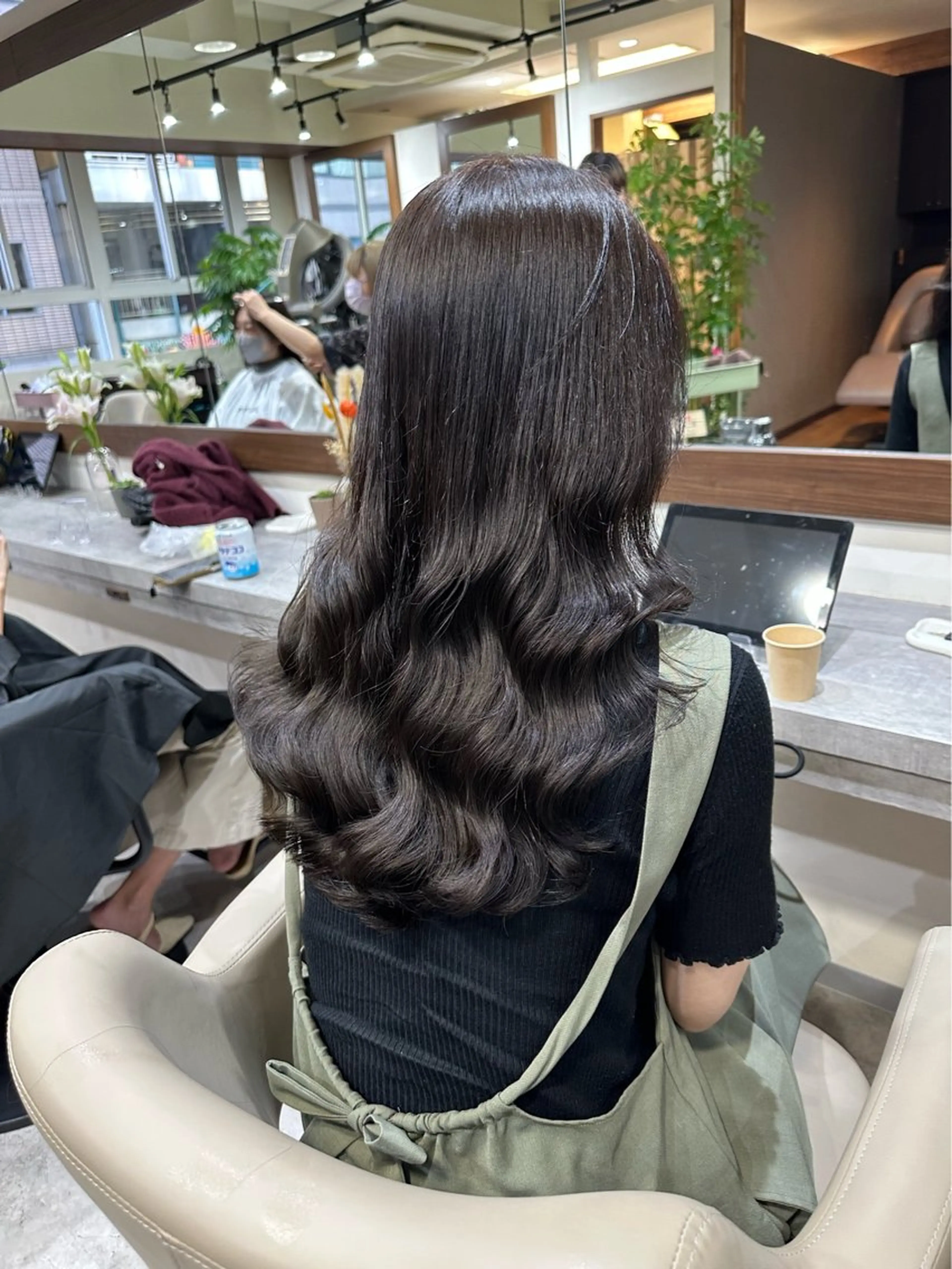 ロング 髪質改善 トリートメント 酸熱トリートメント 韓国風パーマ/ヘア セット/店長みづきのヘアスタイル