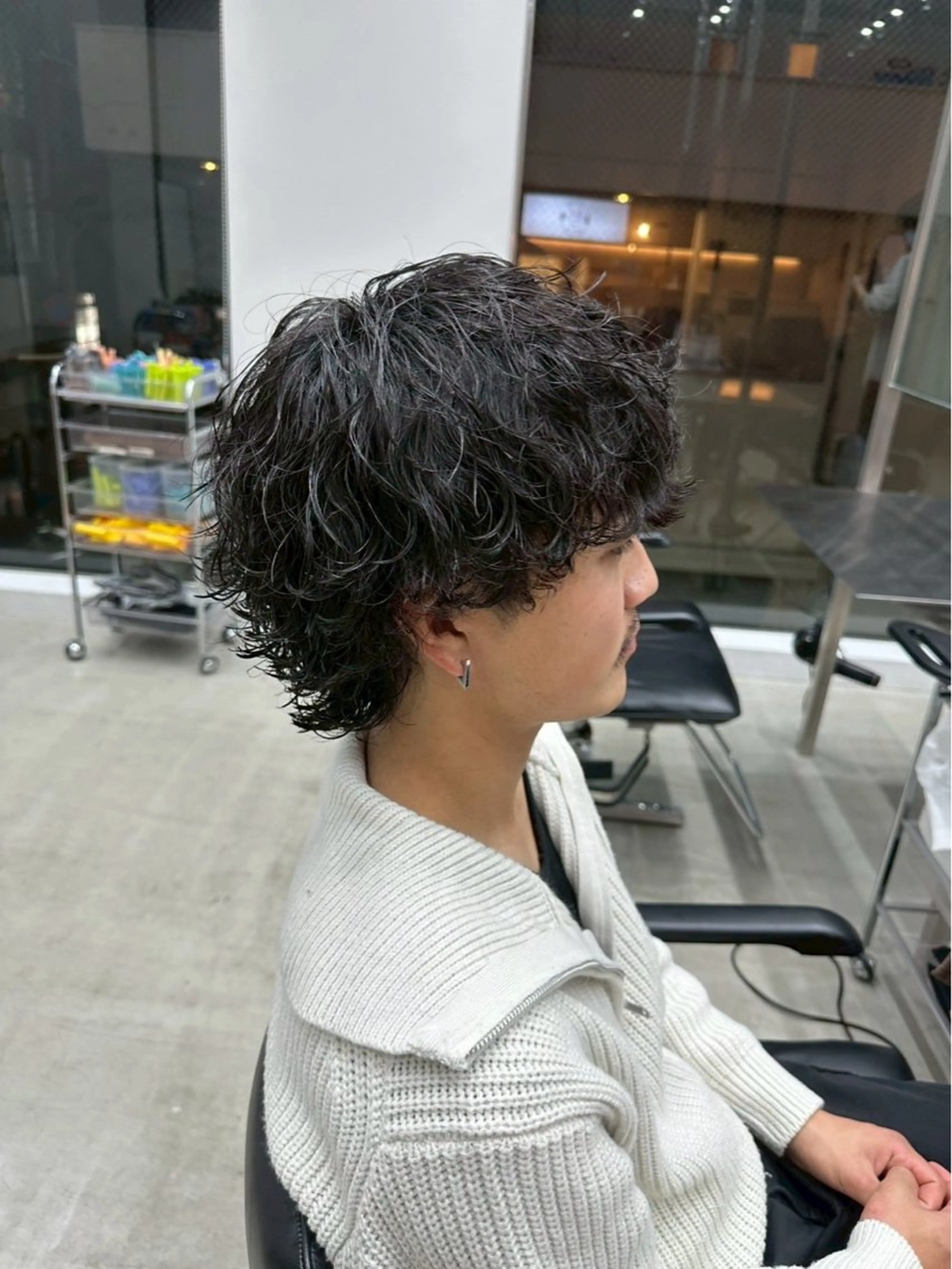 パーマ メンズ レディース／メンズ パーマ特化／内山遥斗のヘアスタイル