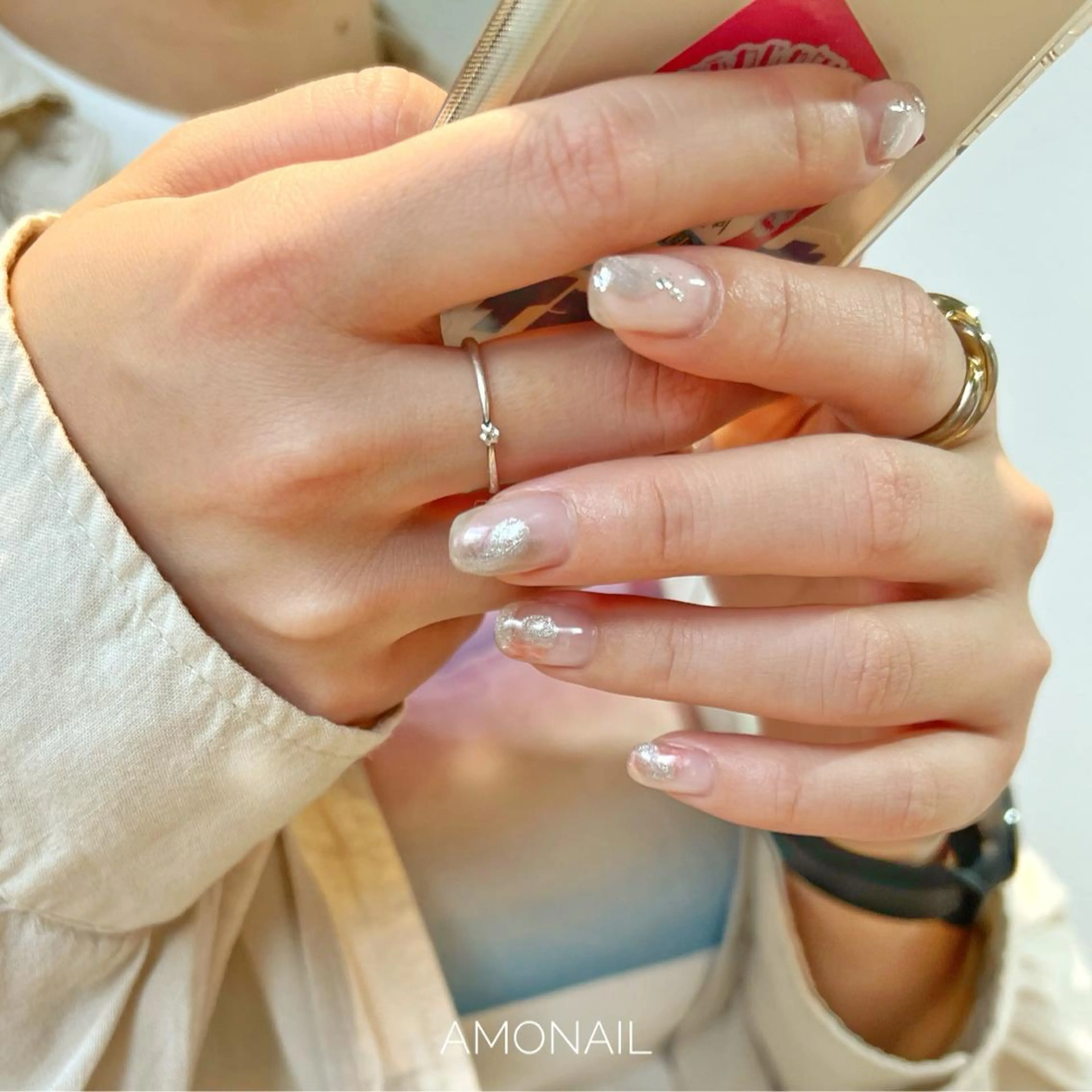 ネイル アートネイル フットネイル ニュアンスネイル ピスタチオネイル 唐笠 祥子のその他イメージ