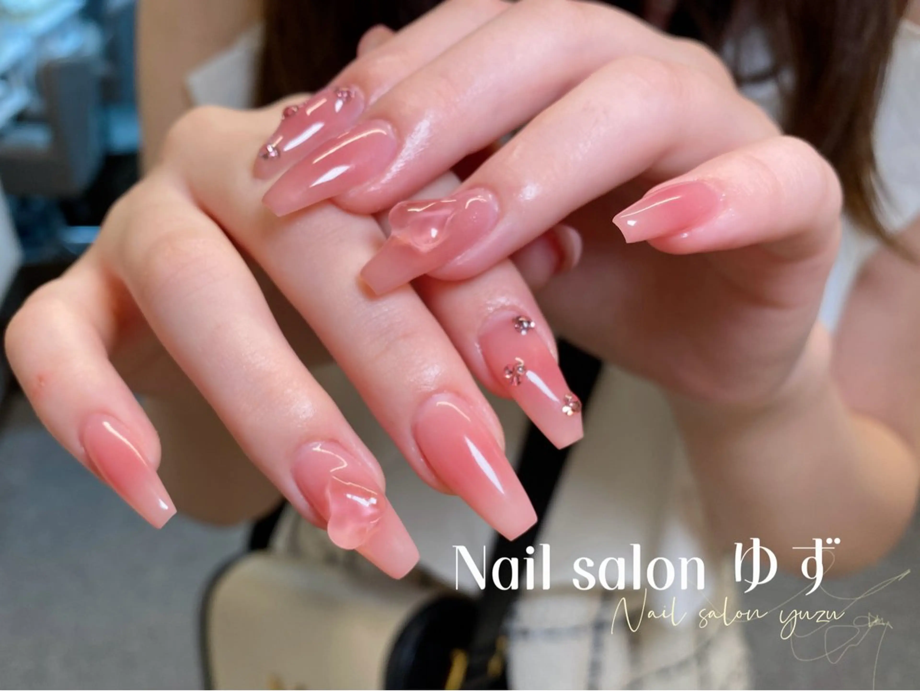 *⁂チップ長さだし⁂*トレンドデザイン☆チークネイル☆の写真