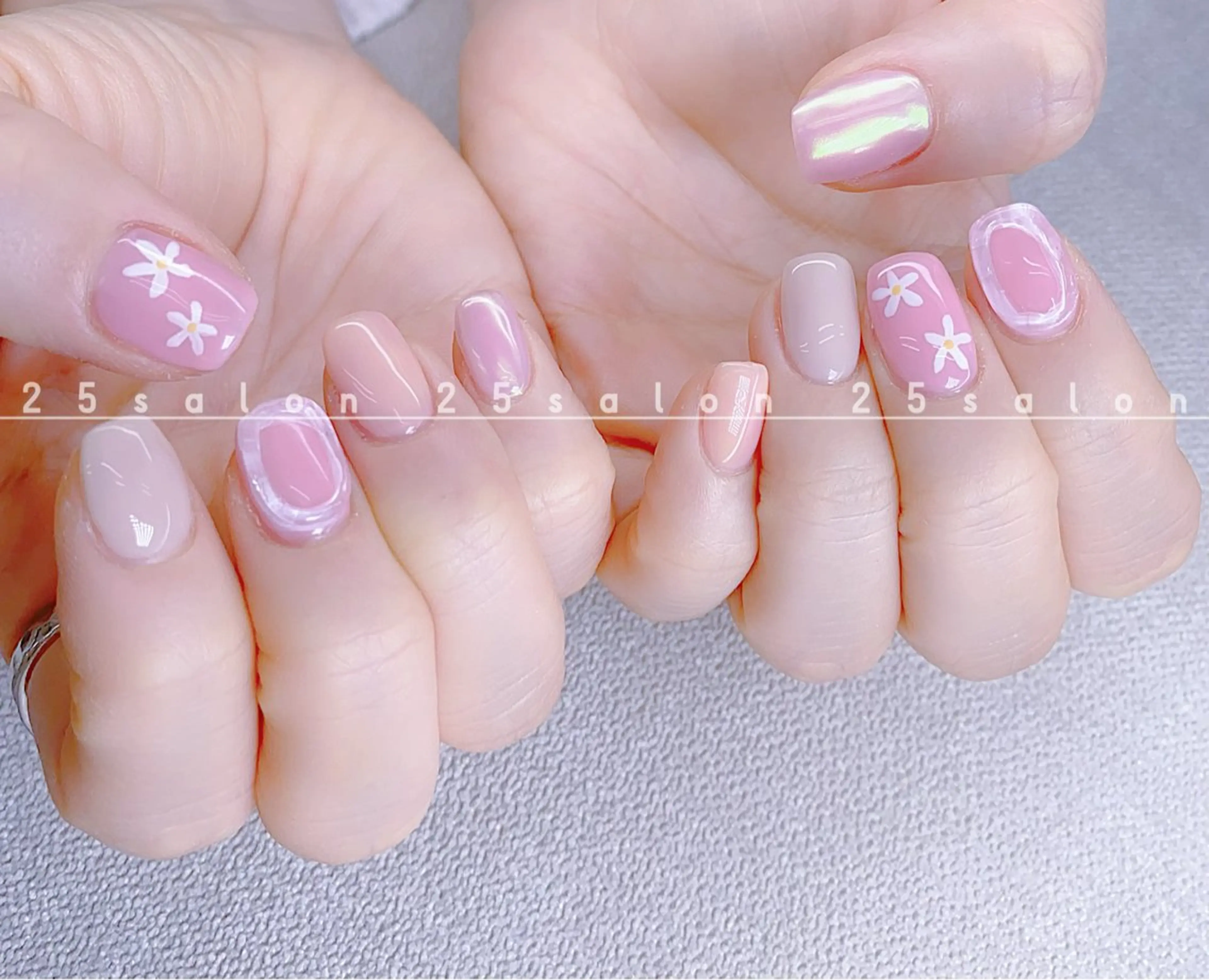 ネイル オーロラネイル チークネイル フットネイル フレンチネイル ジェルネイル 2 5のマツエク・マツパデザイン