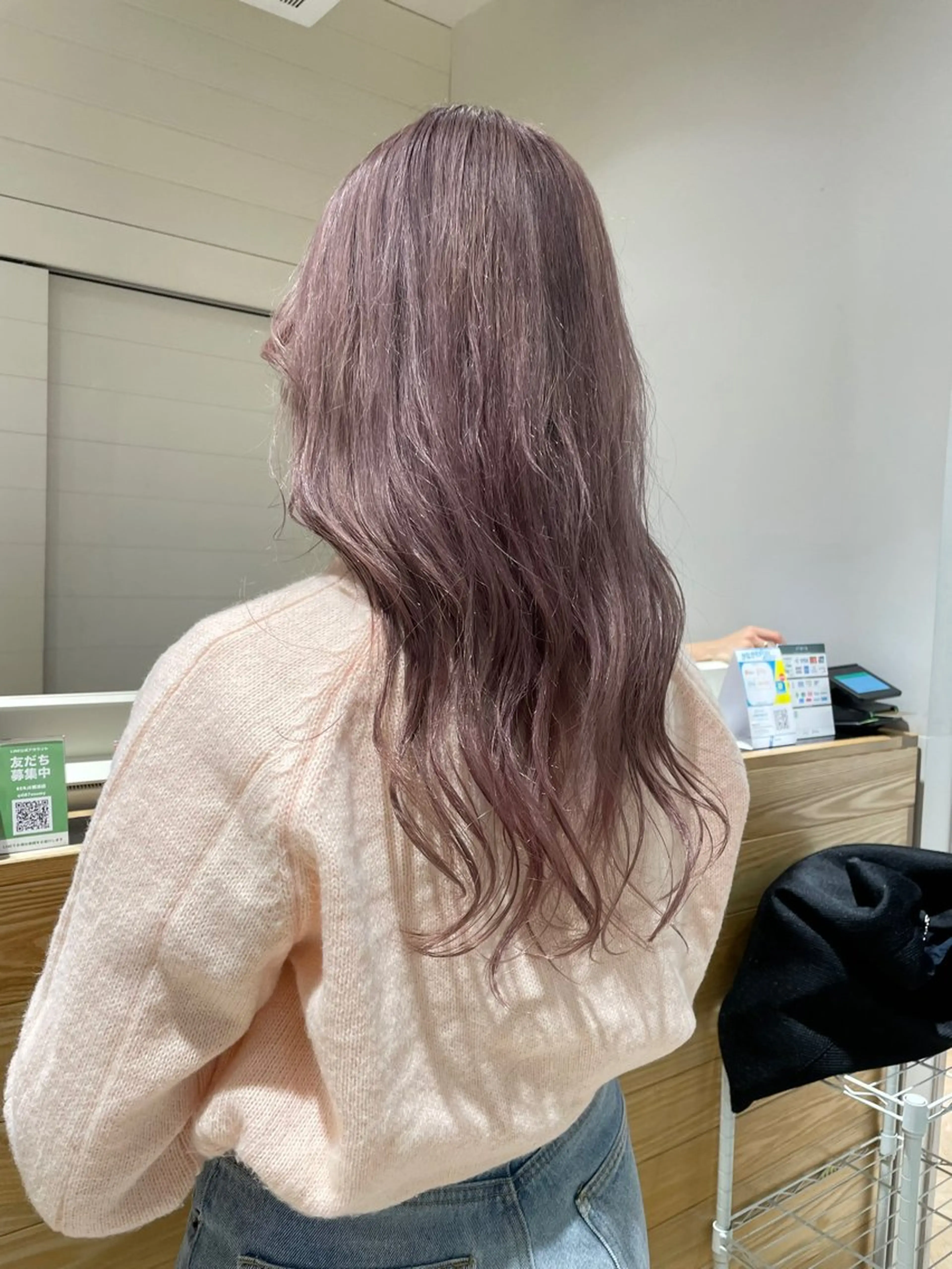 ロング カラー ヘアアレンジ ブリーチ ラベンダーカラー ピンクカラー iena渋谷 /ゆーこのマツエク・マツパデザイン