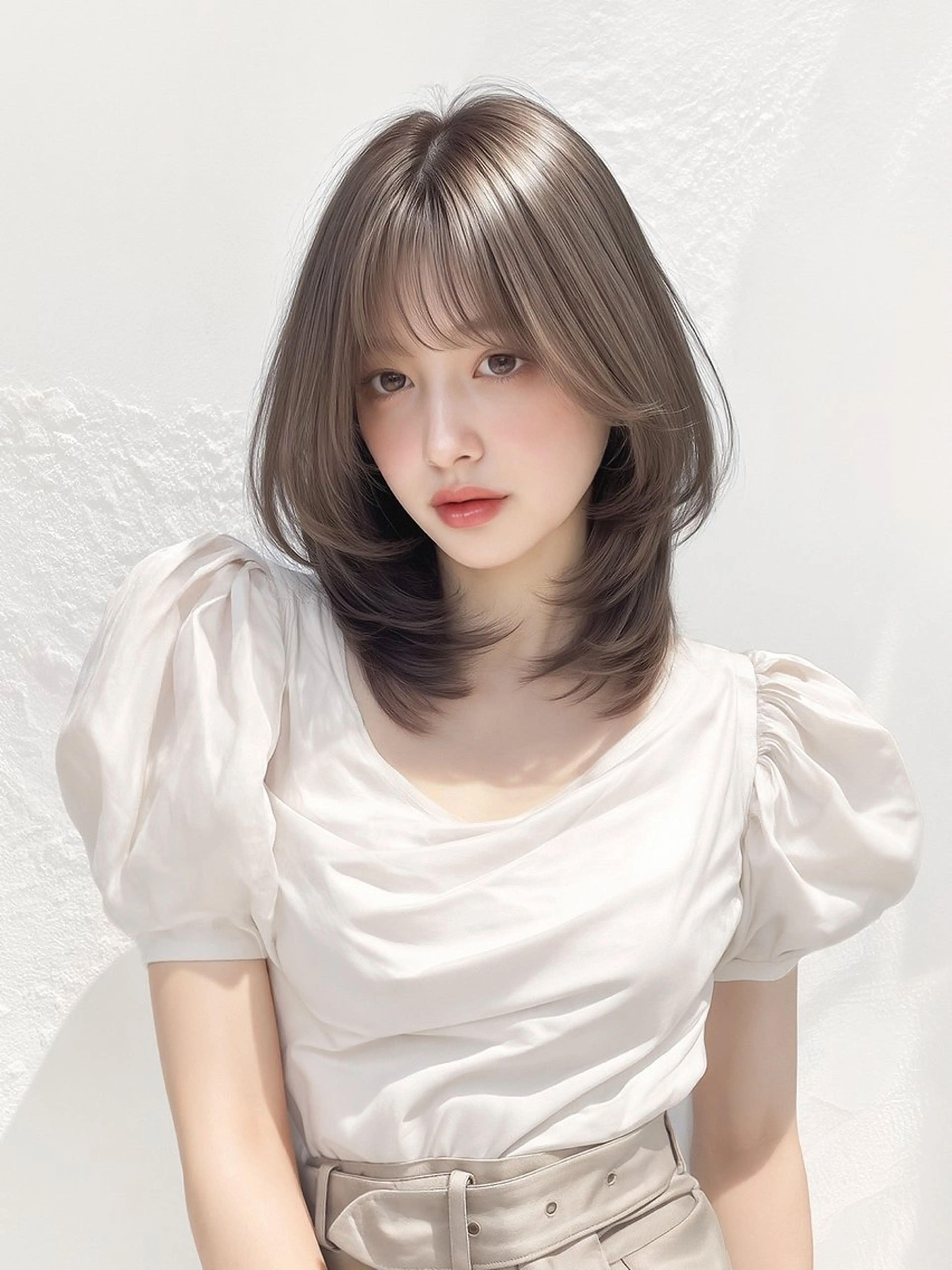 【ブリーチなしで透明感🫧】ブリーチなしのダブルカラー🌈トリートメント❣️の写真