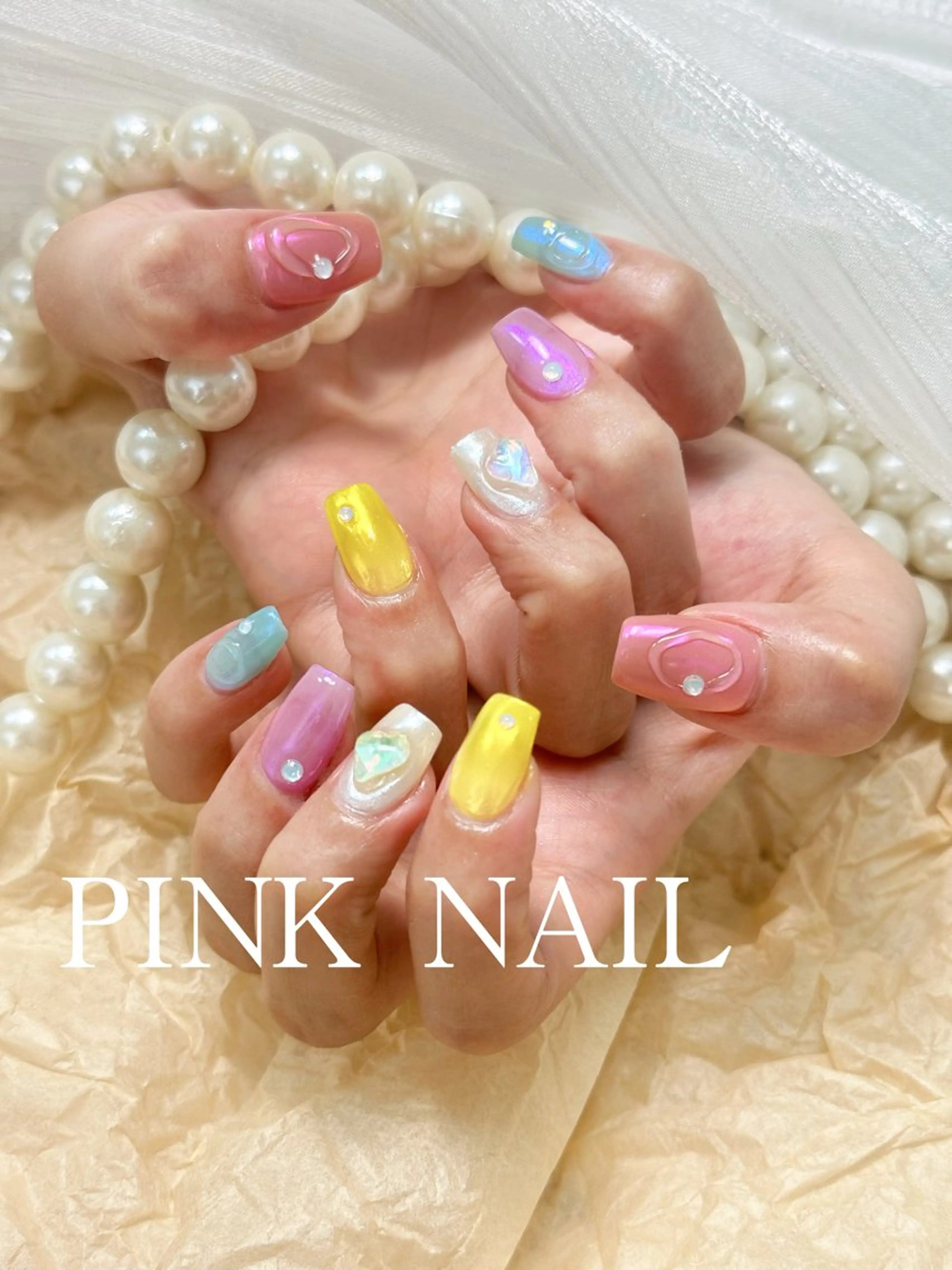 ネイル ハンドネイル pink nailのその他イメージ