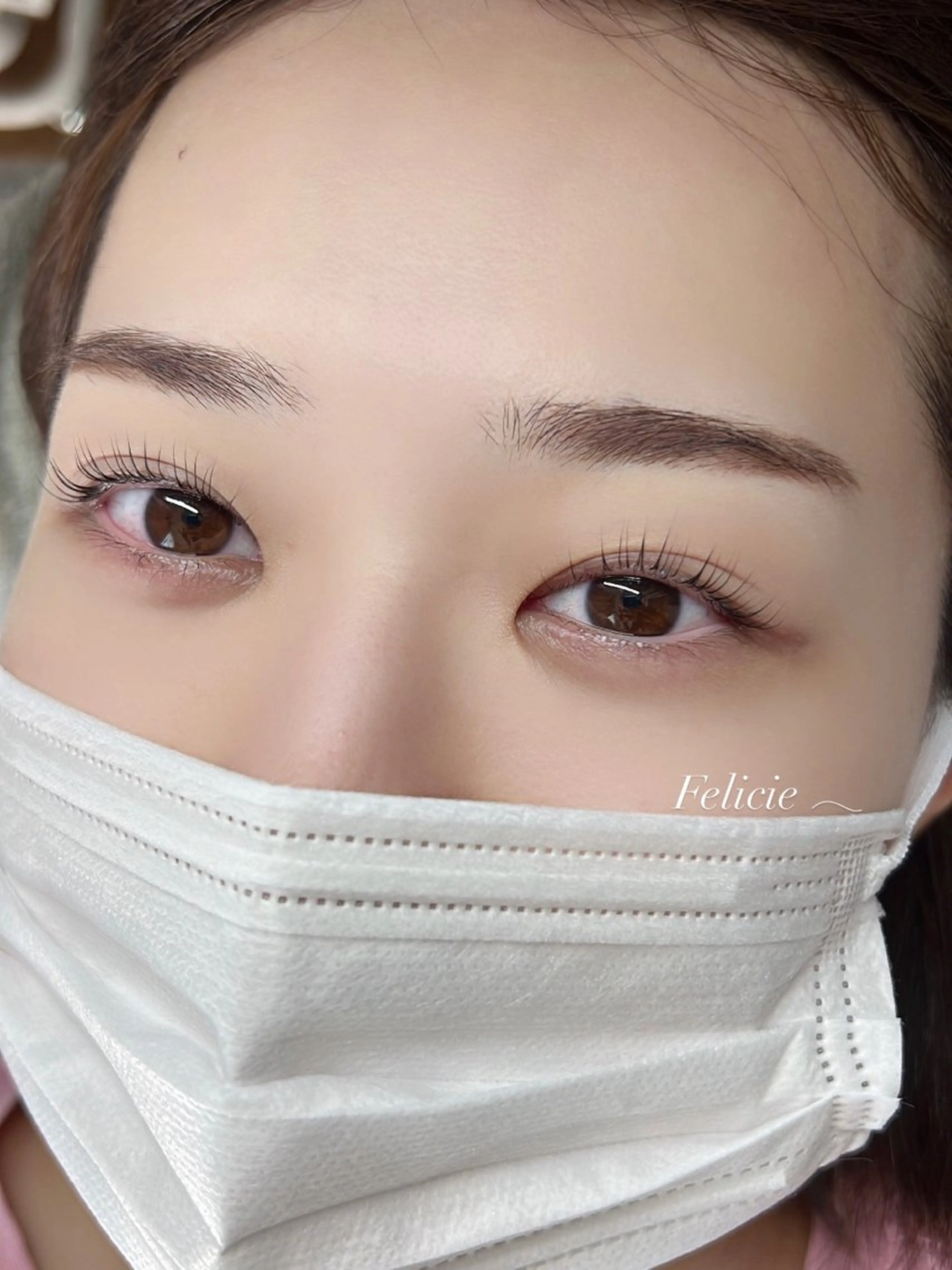 マツエク・マツパ パリジェンヌラッシュリフト マツパ Felicie＊ Sayakaのマツエク・マツパデザイン