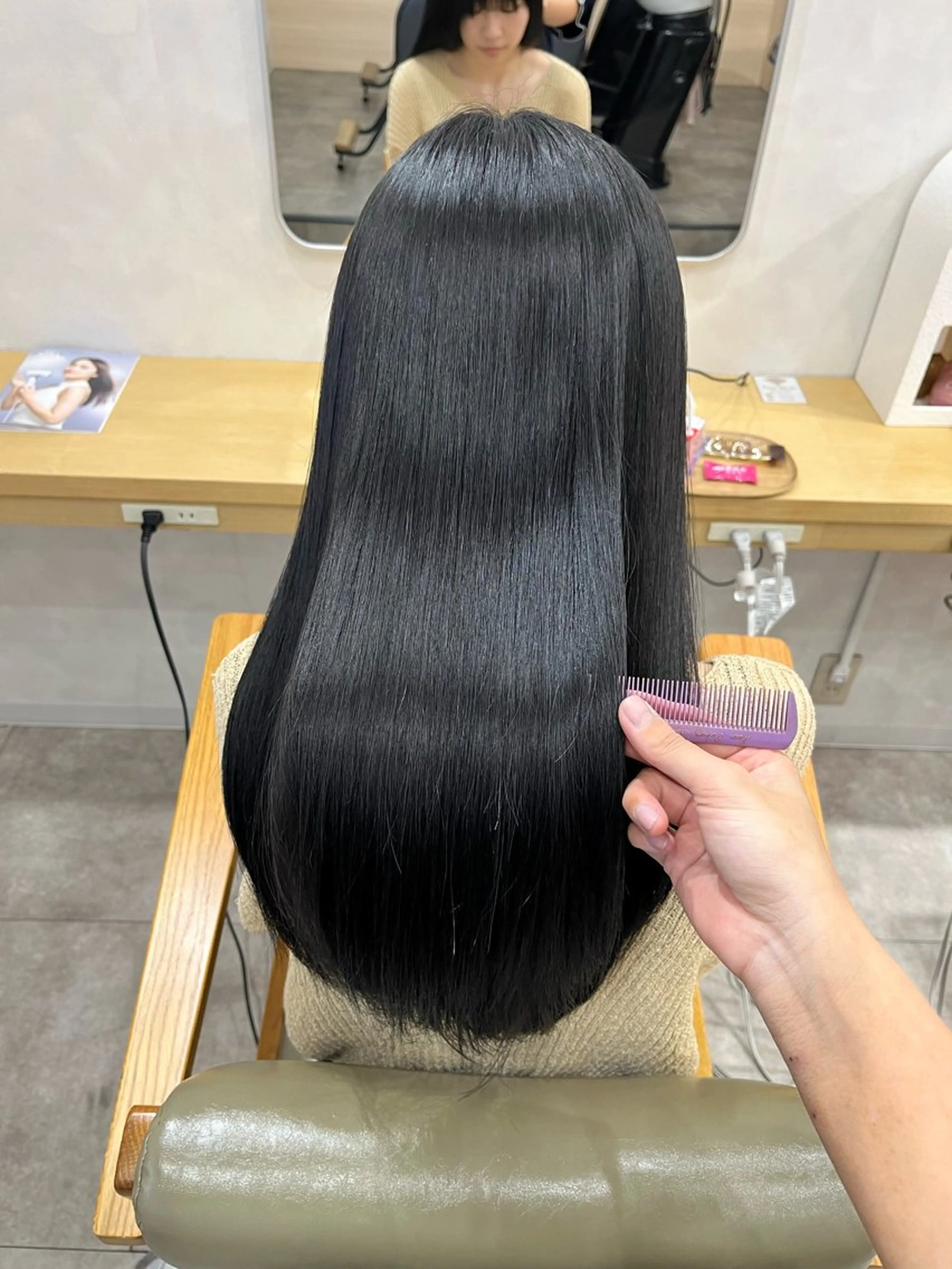 セミロング カット ヘアカラー トリートメント 髪質改善/レイヤー/ ボブ/磯野史歩のヘアスタイル