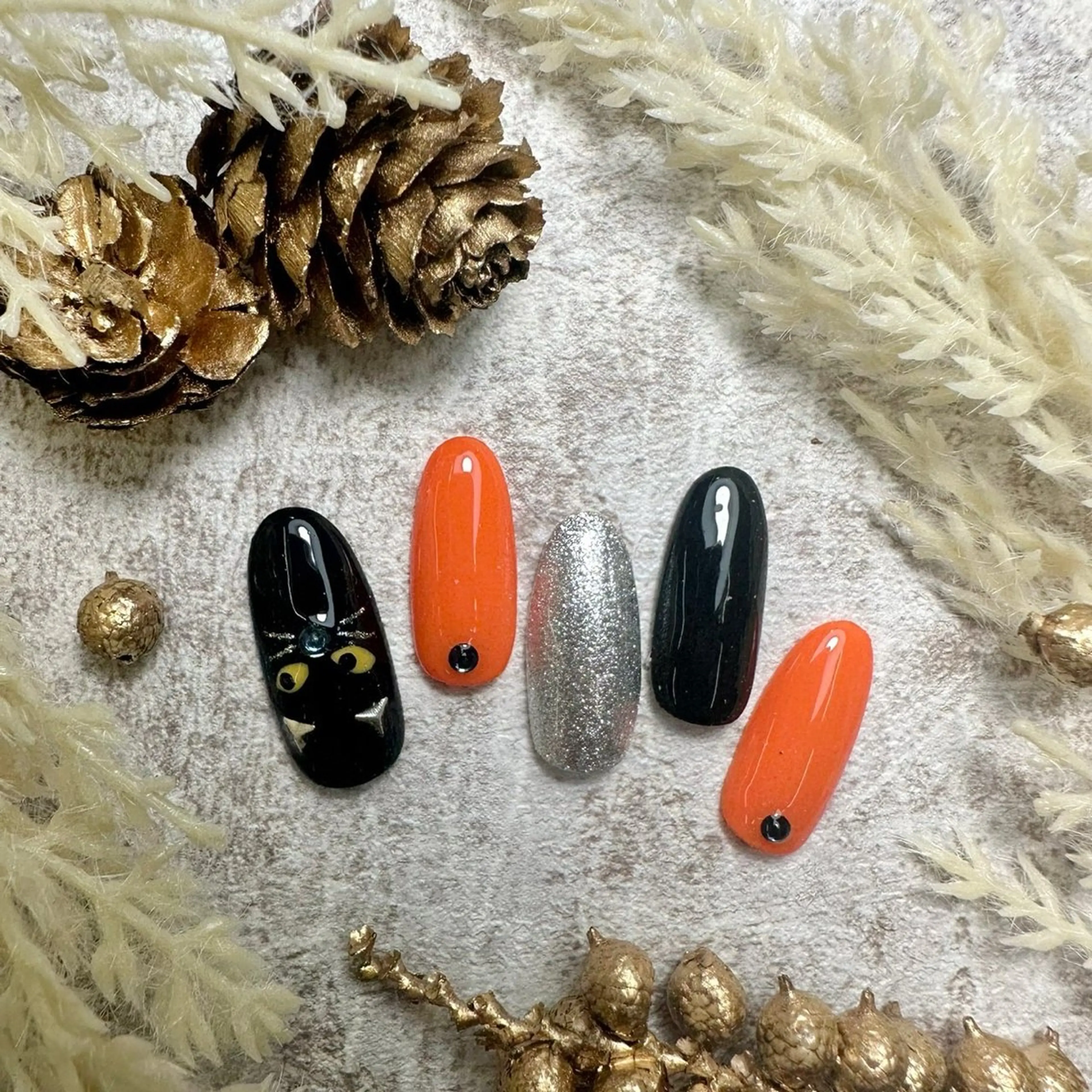 ネイル ⭐︎休業中の練習⭐︎ JNA認定講師髙橋のネイルデザイン