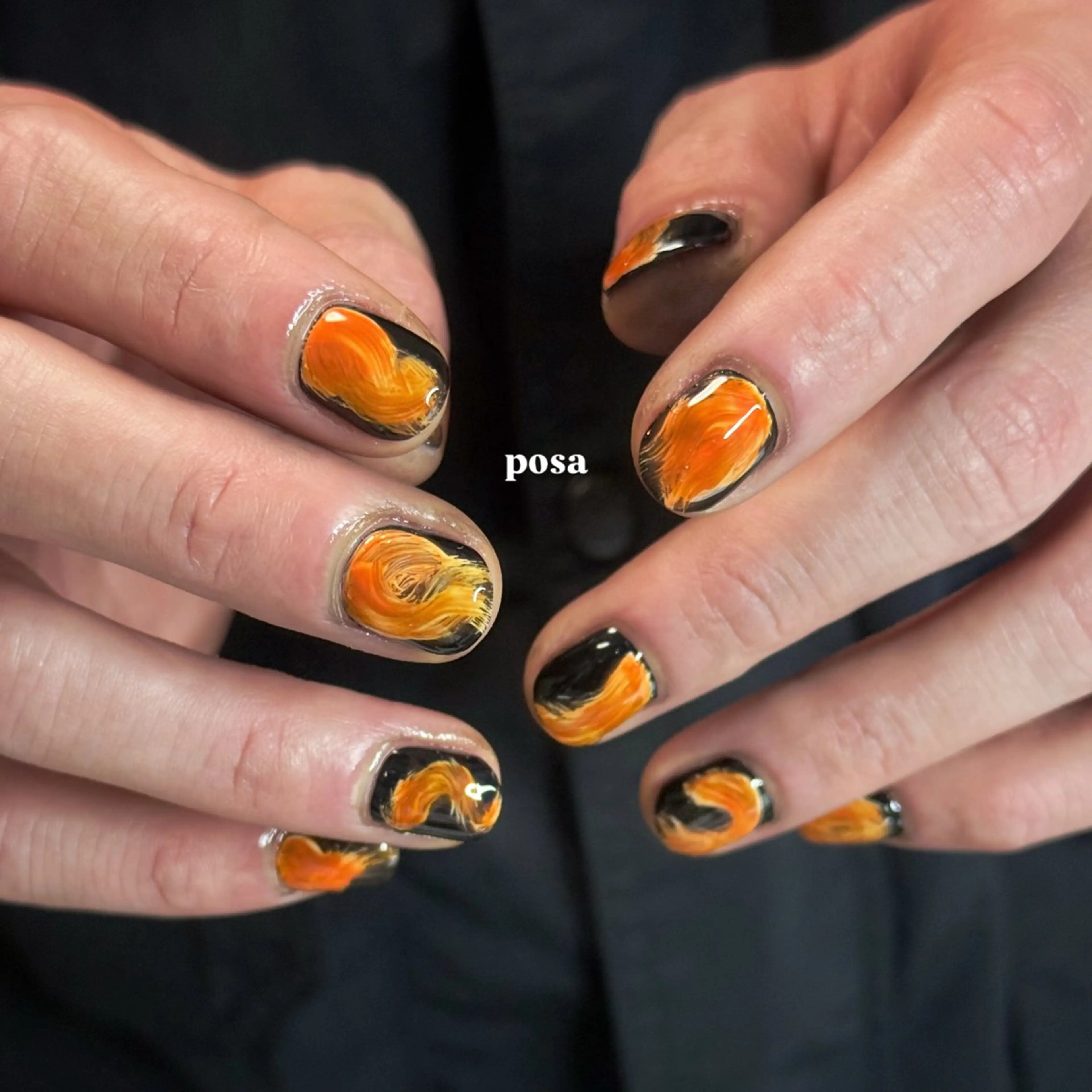ネイル メンズネイル ニュアンスネイル シンプルネイル ハンドネイル posa nail モエミのネイルデザイン