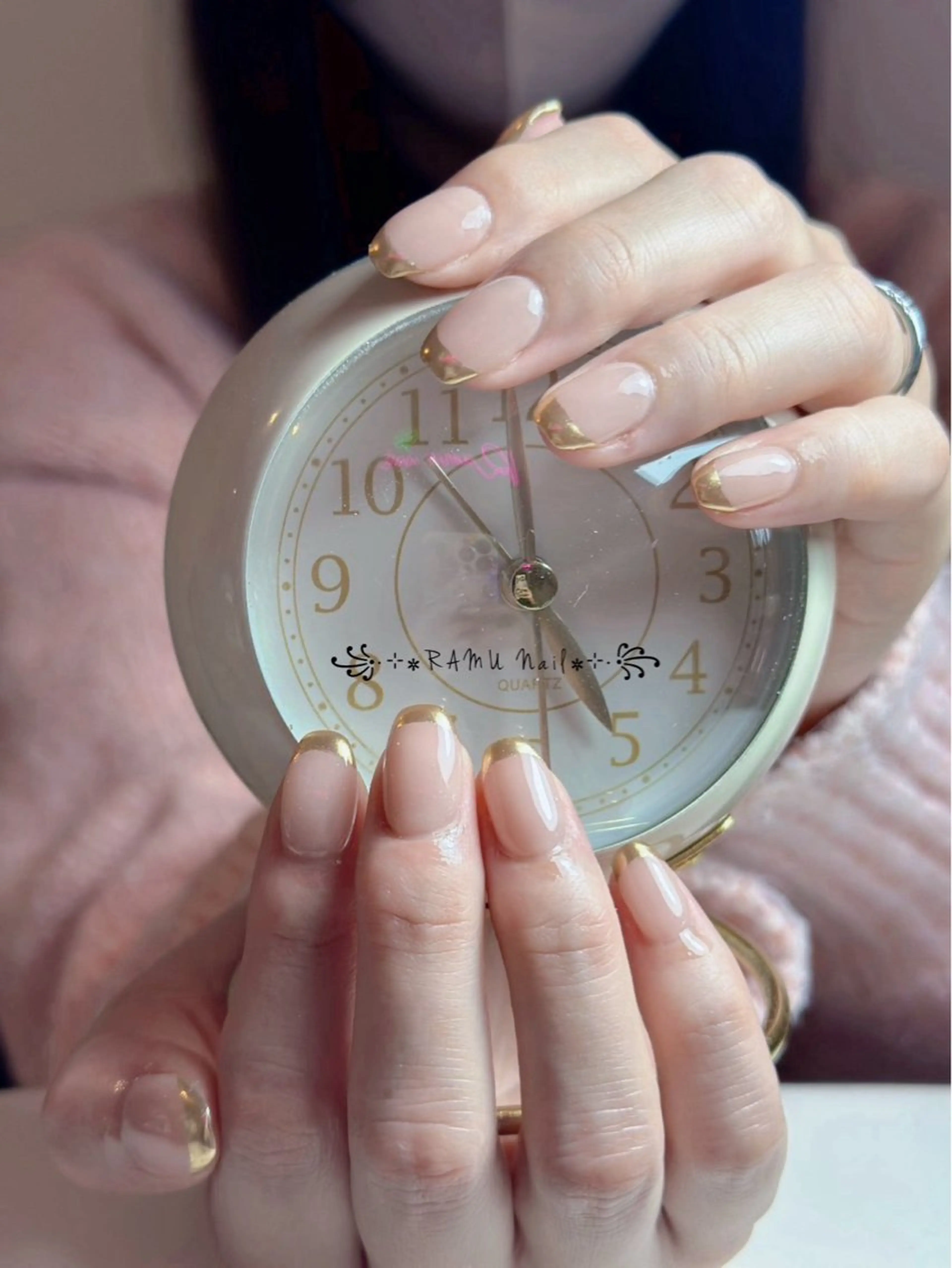 ネイル キラキラネイル マグネットネイル ミラーネイル ピンク 春ネイル ハンドネイル RAMU Nail 恵比寿店のネイルデザイン