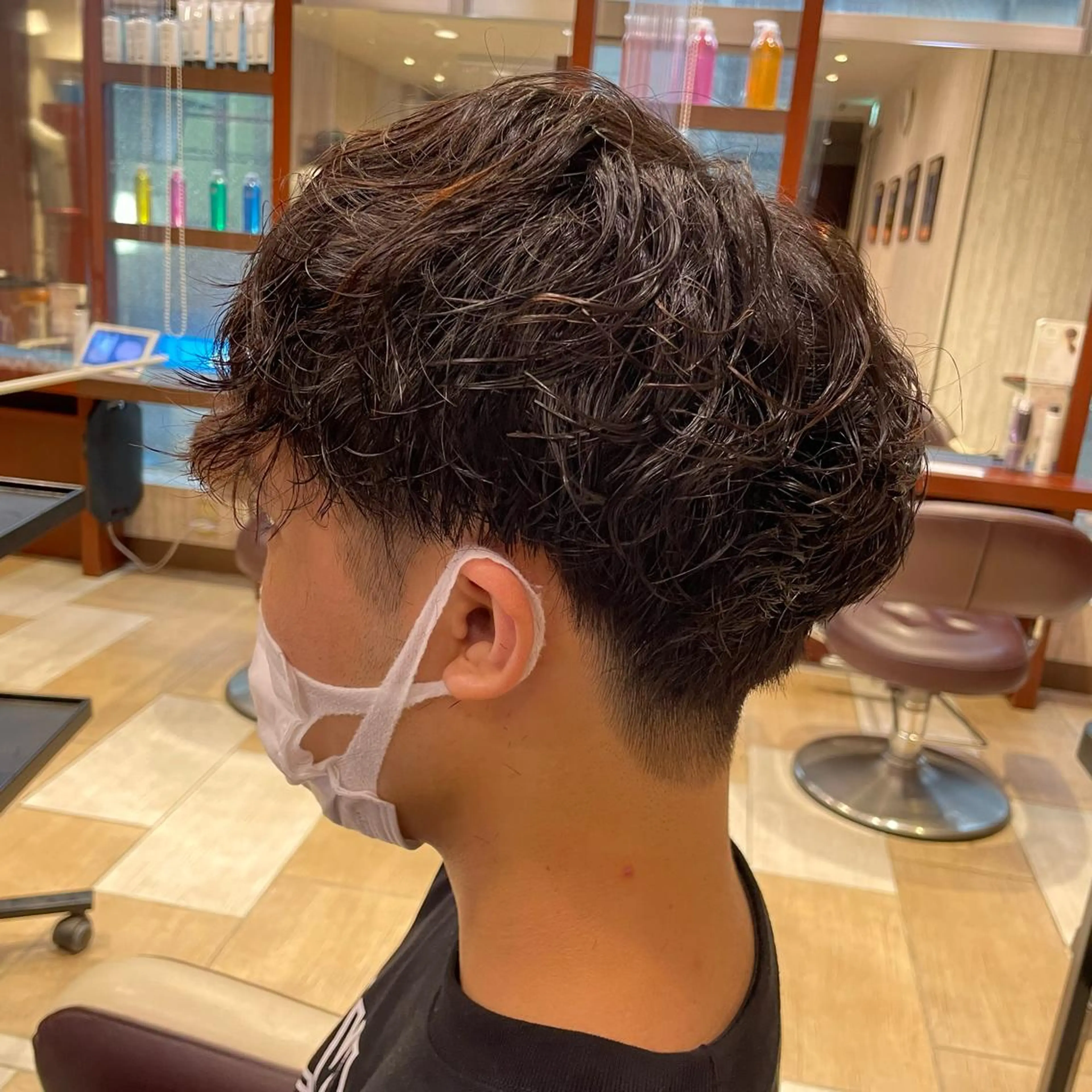 ショート パーマ メンズ マッシュ メンズパーマ 刈り上げ スパイラルパーマ ツイスパ/メンズ特化 🦋𝑺𝑶𝑵𝑬のヘアスタイル