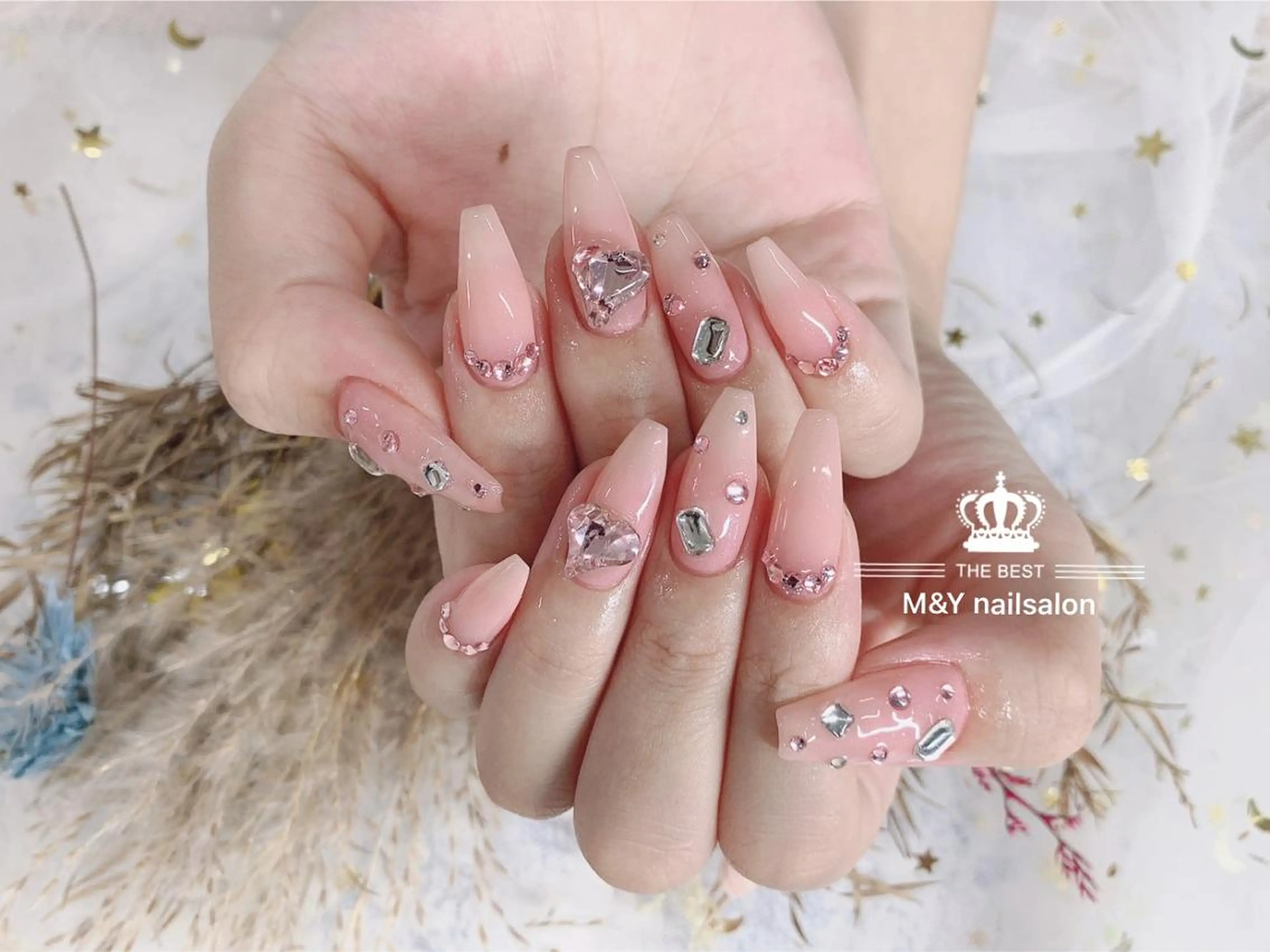 ネイル ハート ハンドネイル M&Y NailSalonのネイルデザイン