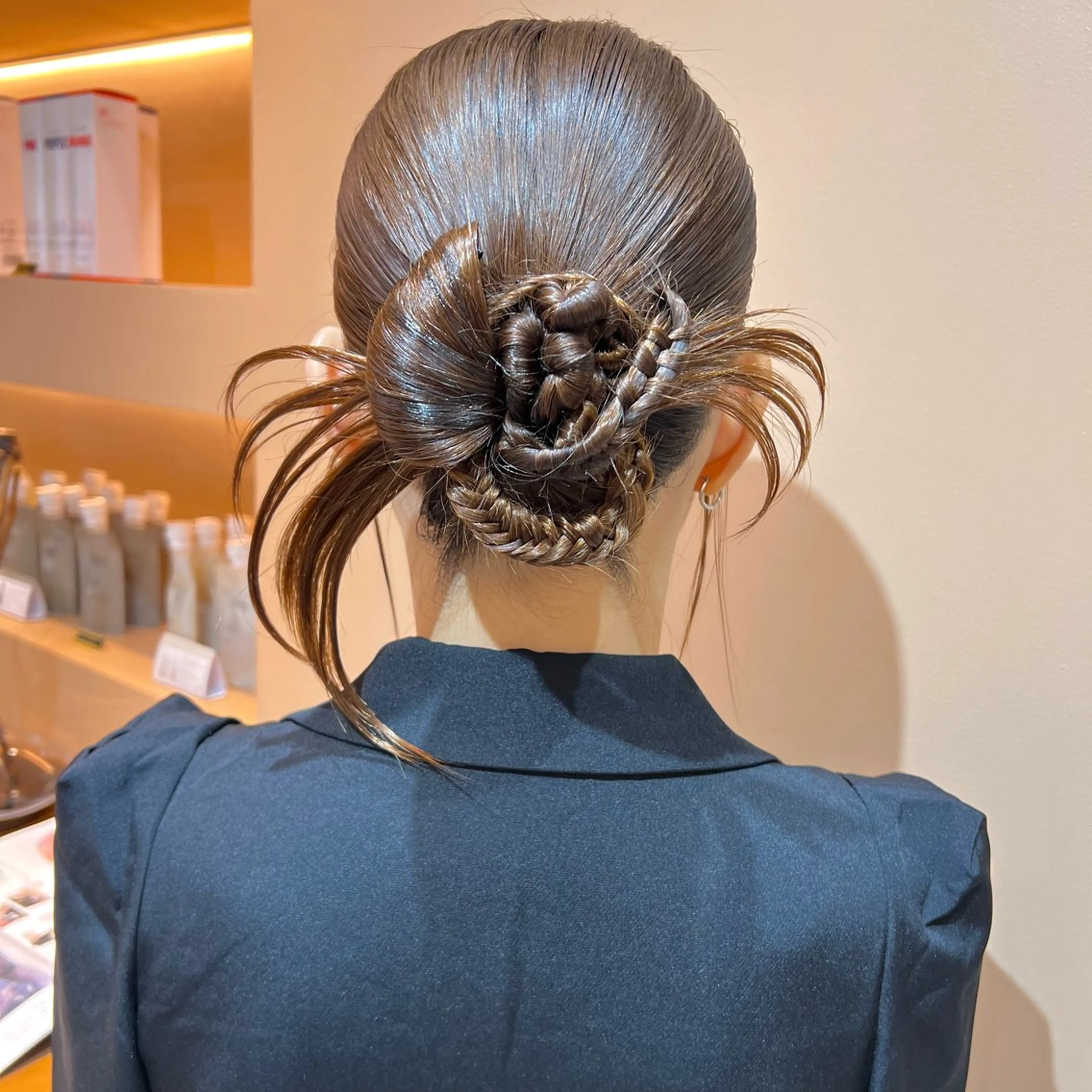 セミロング カラー ヘアアレンジ ヘアセット ✨カチモリ✨レイヤー 韓国ヘア🇰🇷ゆいのヘアスタイル