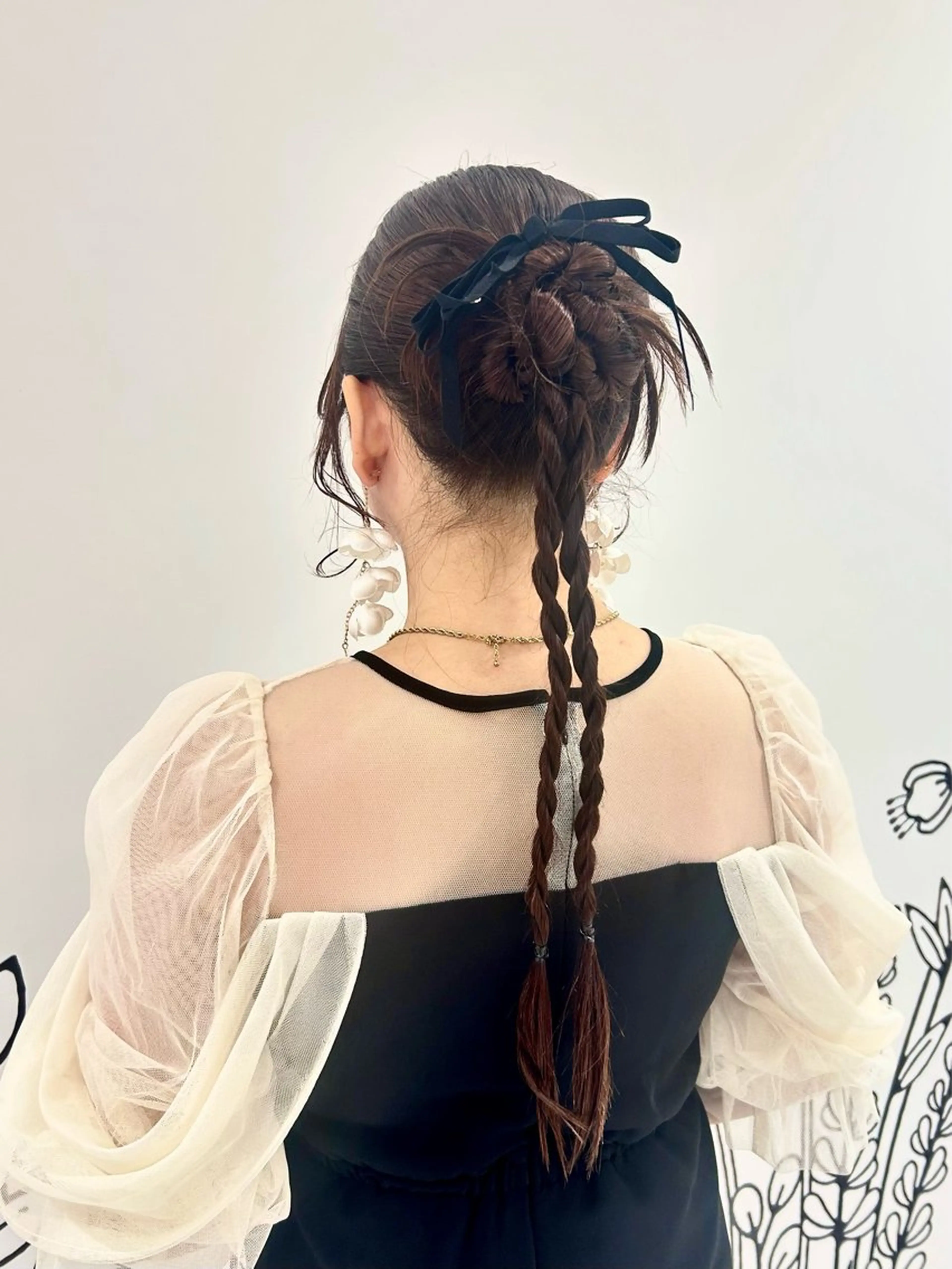 ロング ヘアアレンジ ヘアセット 👔ボブ﹨似合 わせパーマ🩳ももかのヘアスタイル