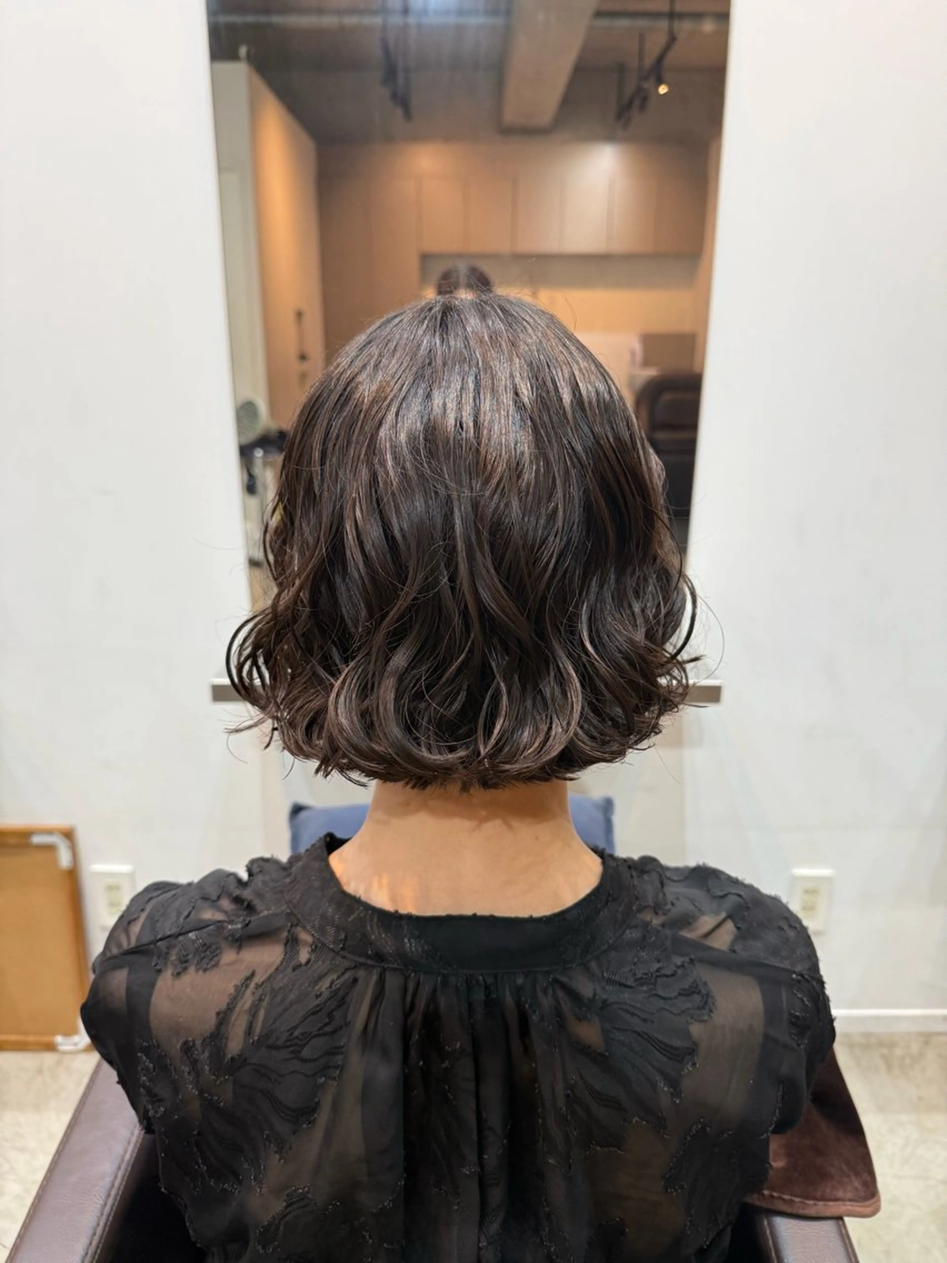 ショート カット ヘアカラー パーマ トリートメント 🌿朝5分でお洒落 パーマスタイル🌿のヘアスタイル