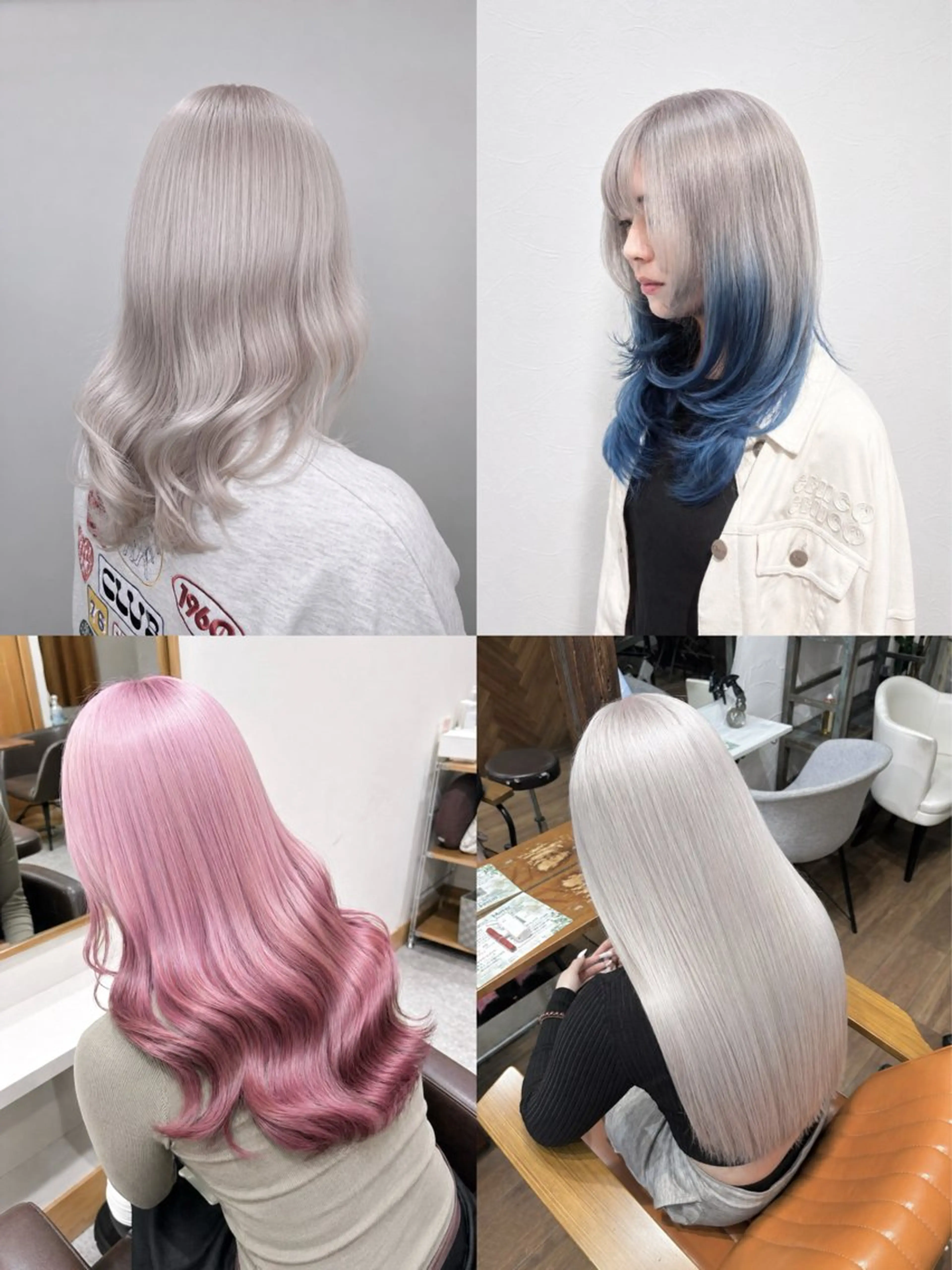 ロング カラー ヘアカラー トリートメント ヘッドスパ ハイトーン/ブリーチ 🦋デザイン森山陽向のヘアスタイル