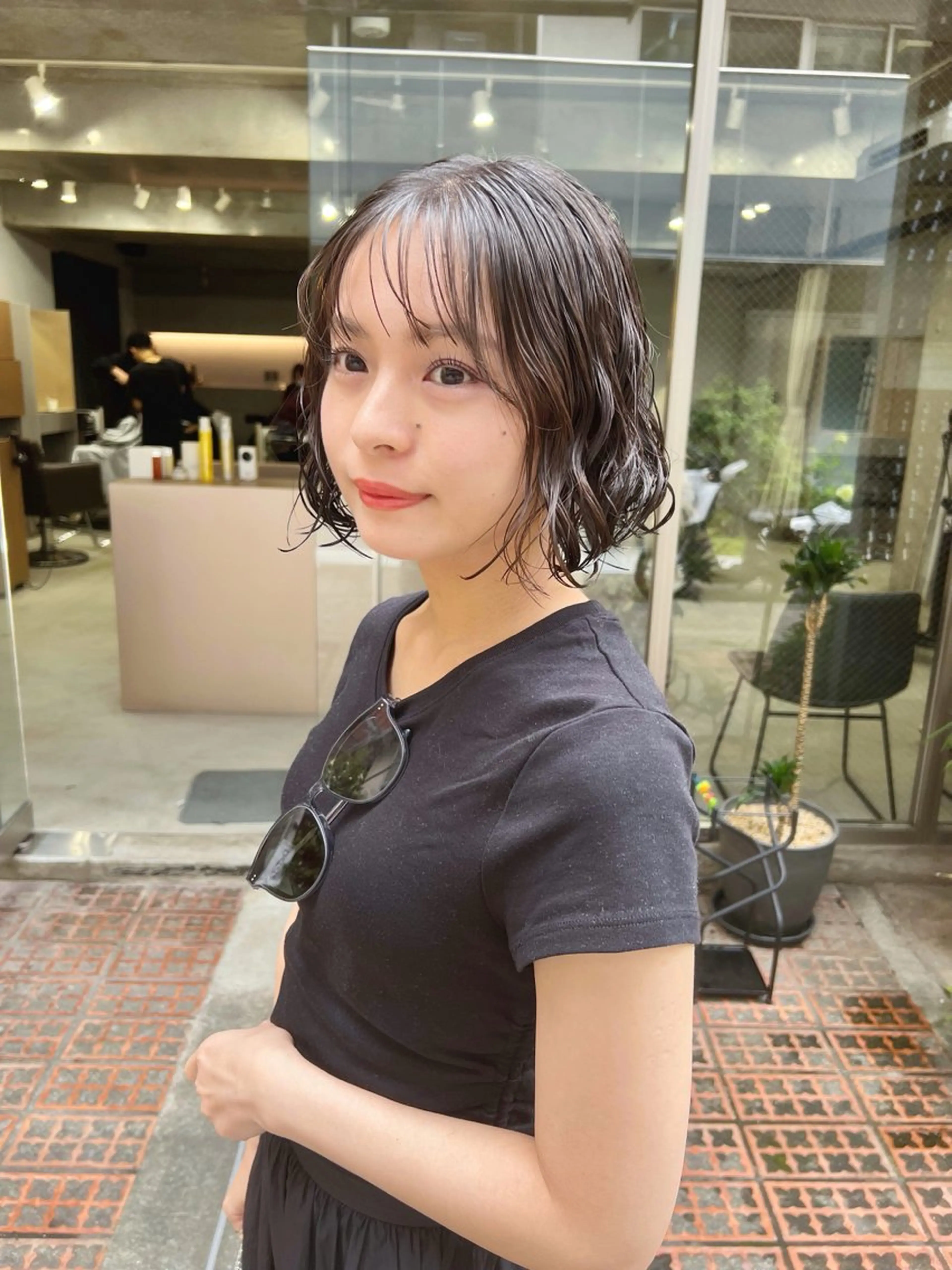 ショート パーマ ボブパーマコテ巻き風 パーマNo1深江秀平のヘアスタイル