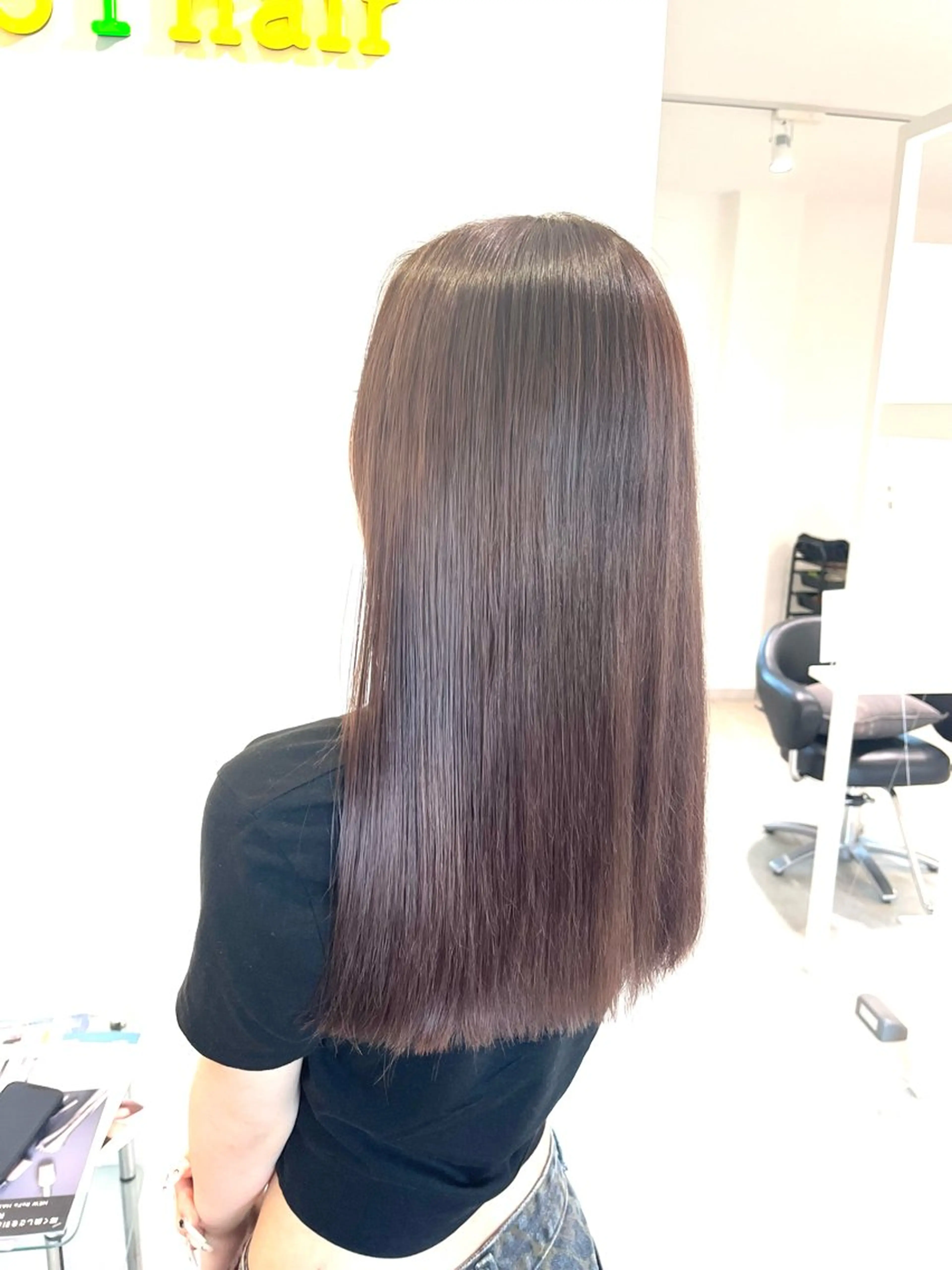 セミロング カラー カット ヘアカラー トリートメント イロアイヘアー Renのヘアスタイル