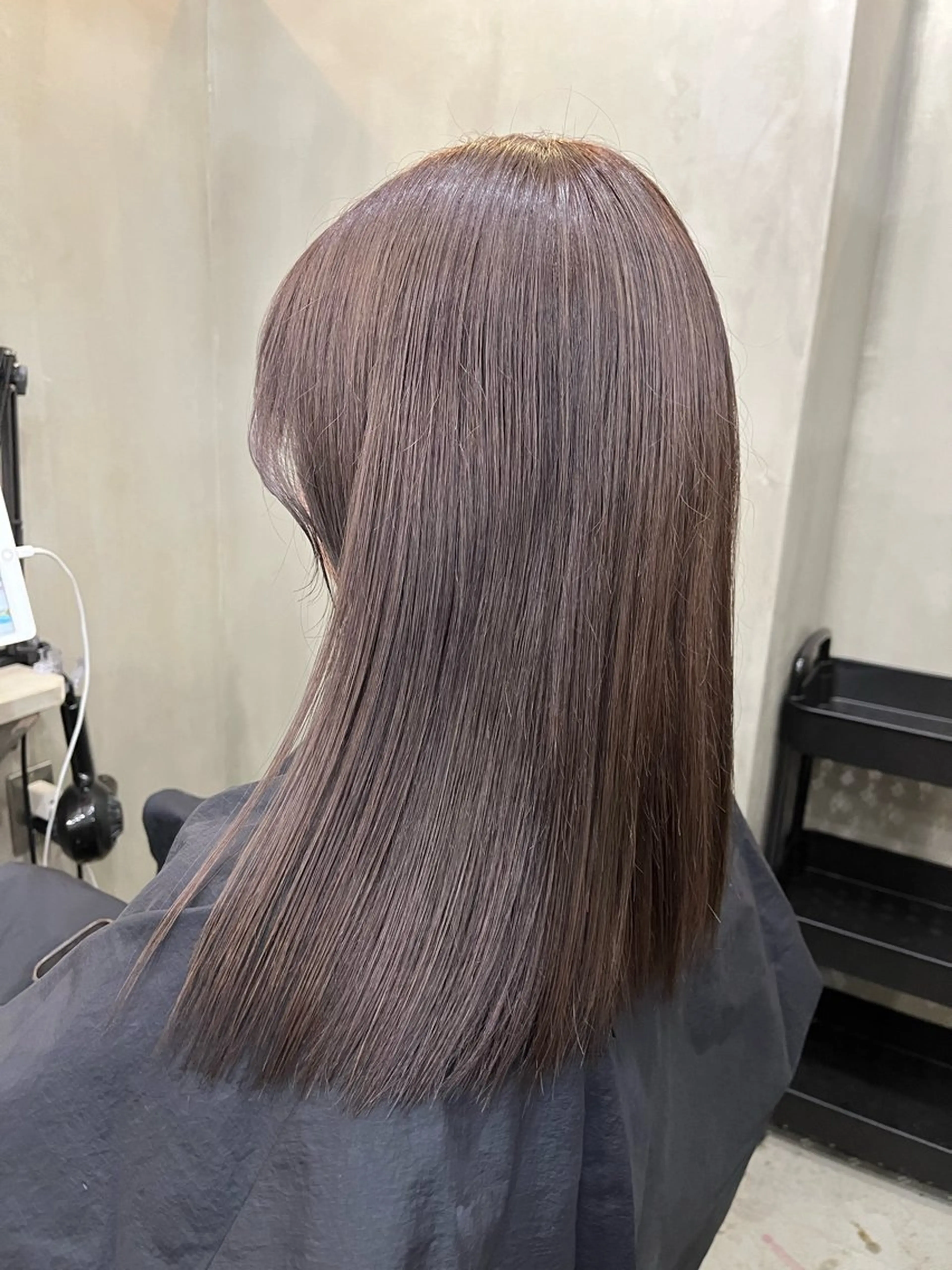 ミディアム カラー シルバー ヘアカラー 中園康 /カラー/ブリーチのヘアスタイル