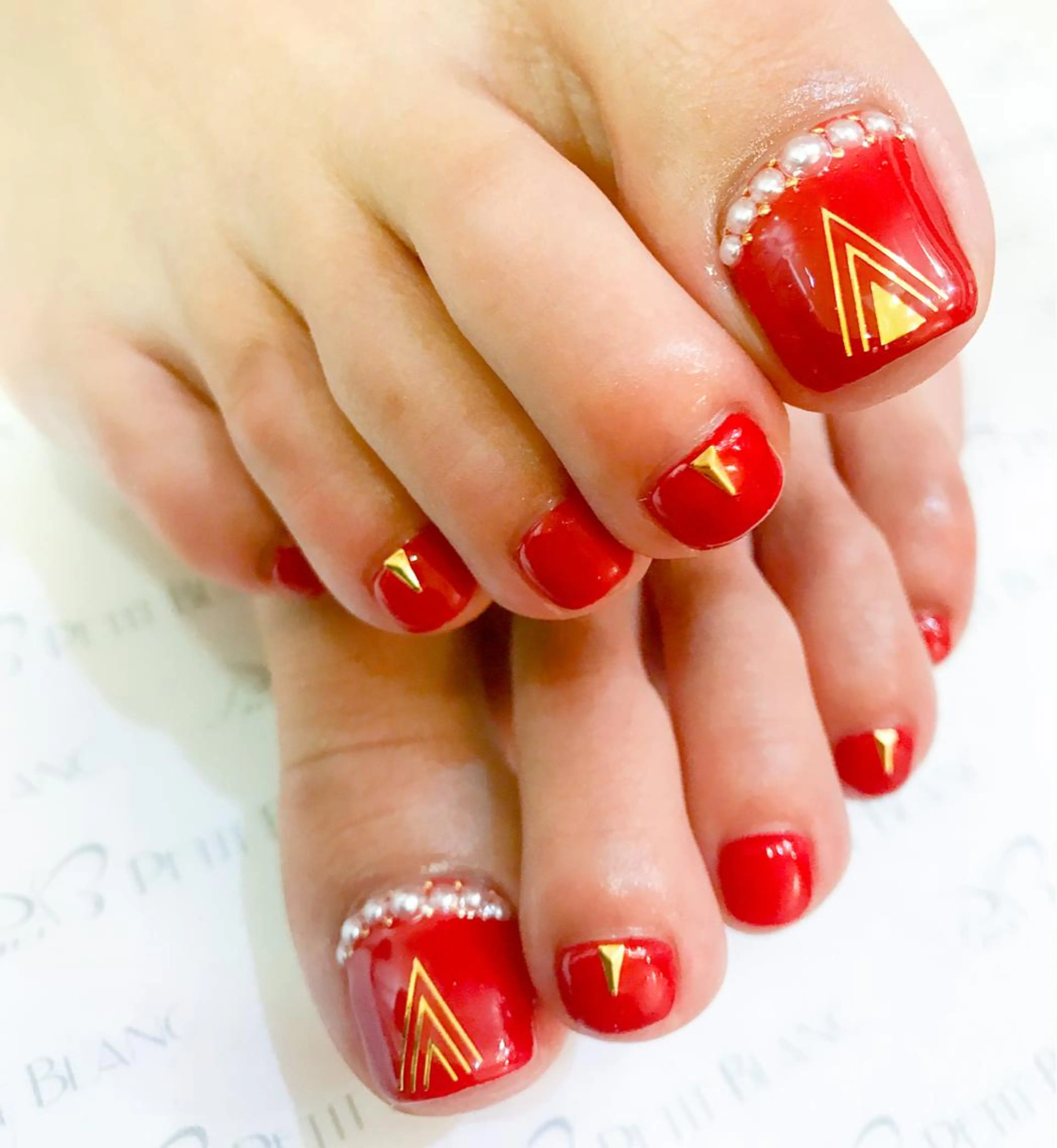 ネイル フットネイル PetitBlanc KAZUKIのネイルデザイン