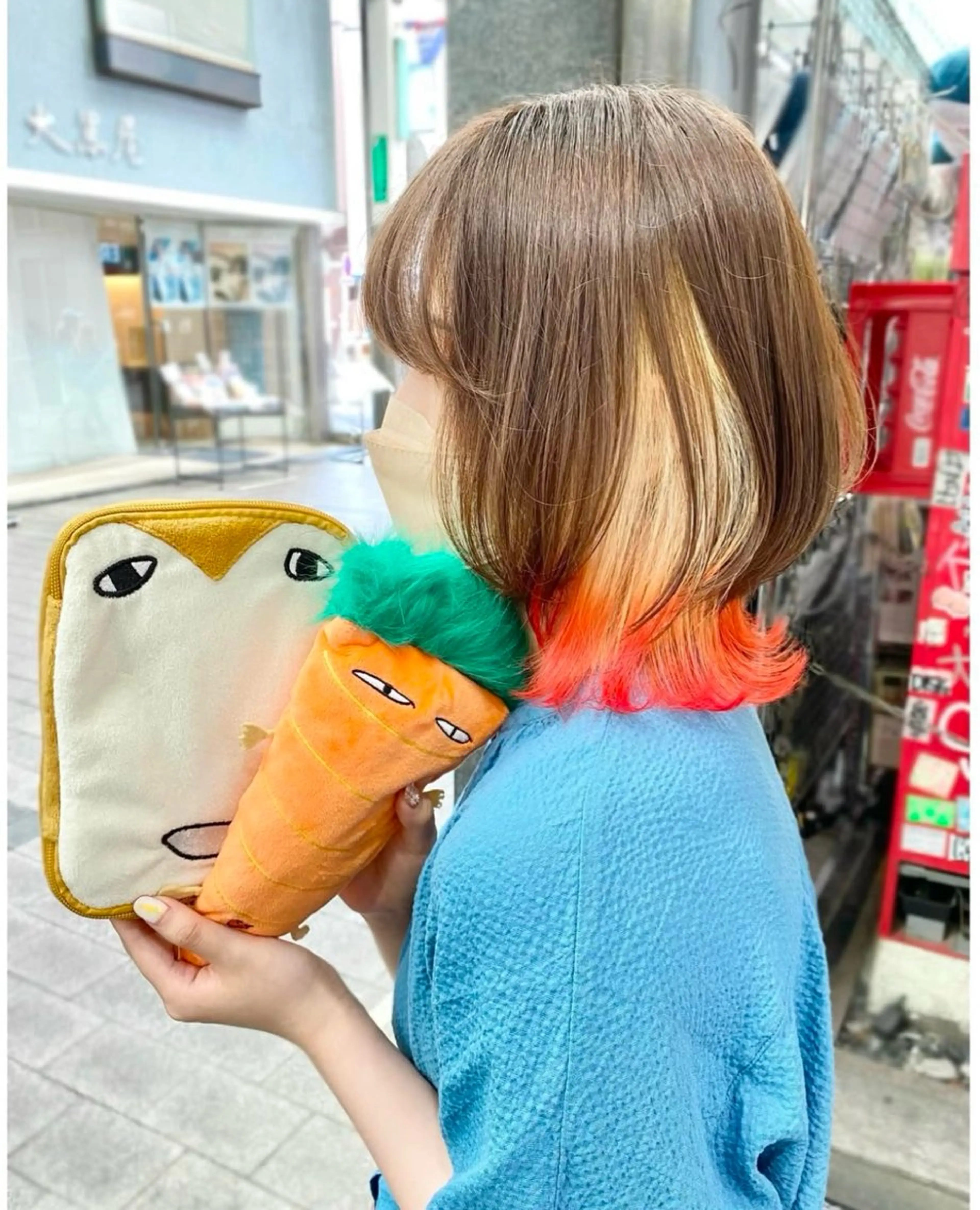 ショート カラー グラデーションカラー ヘアカラー TSUNO🦖 派手髪/オタク美容師のヘアスタイル