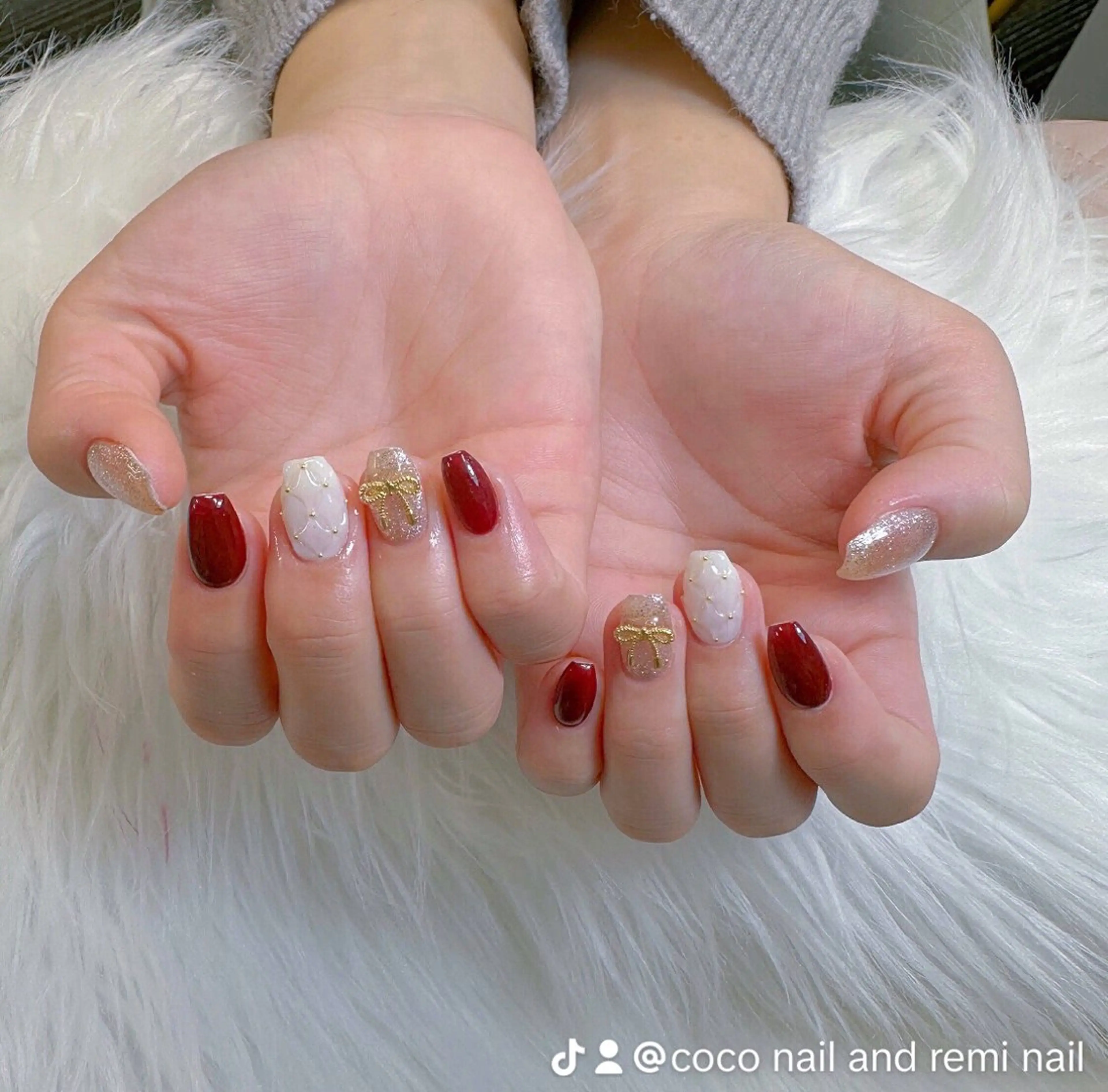 ネイル 長さ出し フレンチネイル 韓国ネイル レース マグネットネイル ハンドネイル 高橋 ユキのネイルデザイン