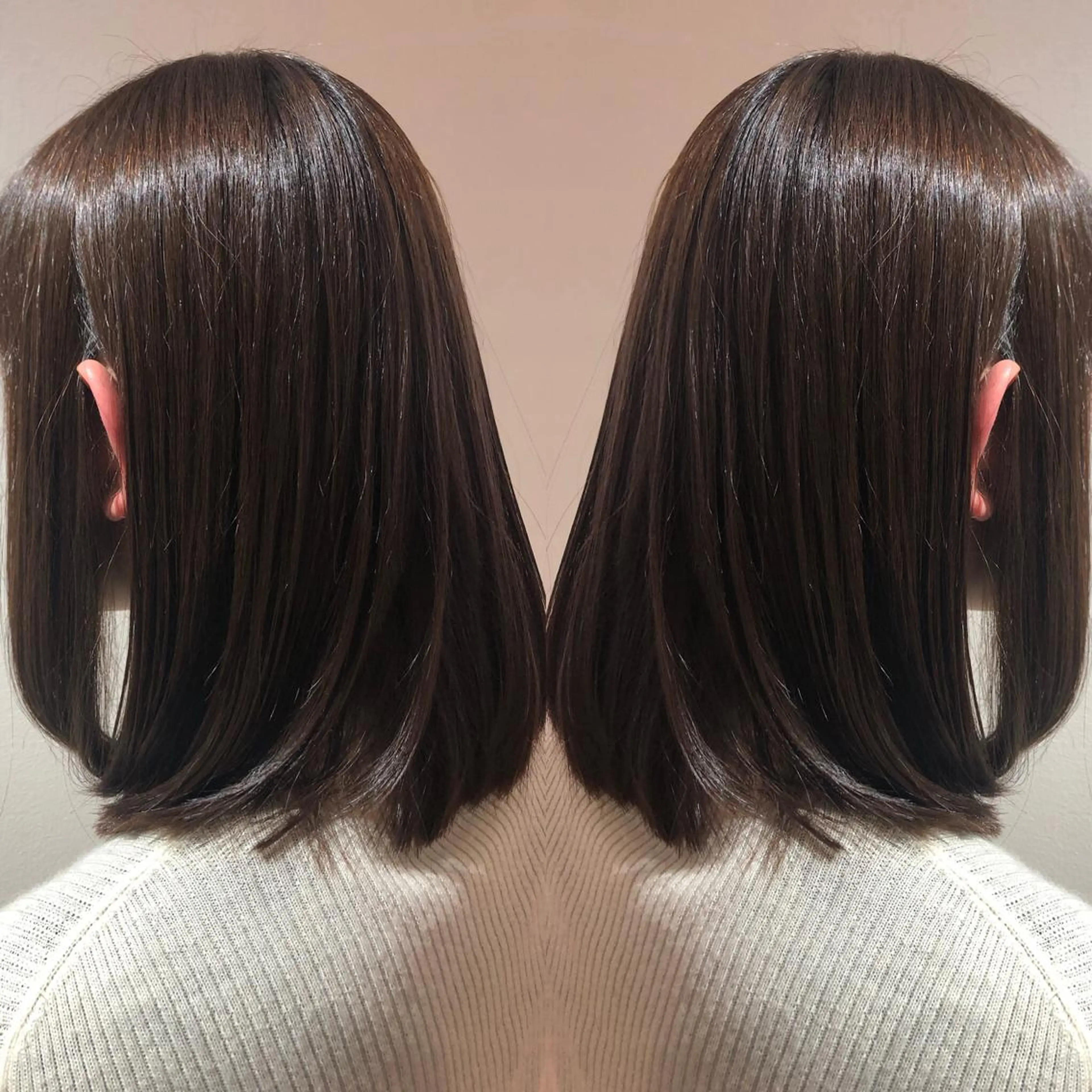 セミロング ラベンダーベージュ Lia所属・縮毛矯正の達人 ☆　松本のヘアスタイル