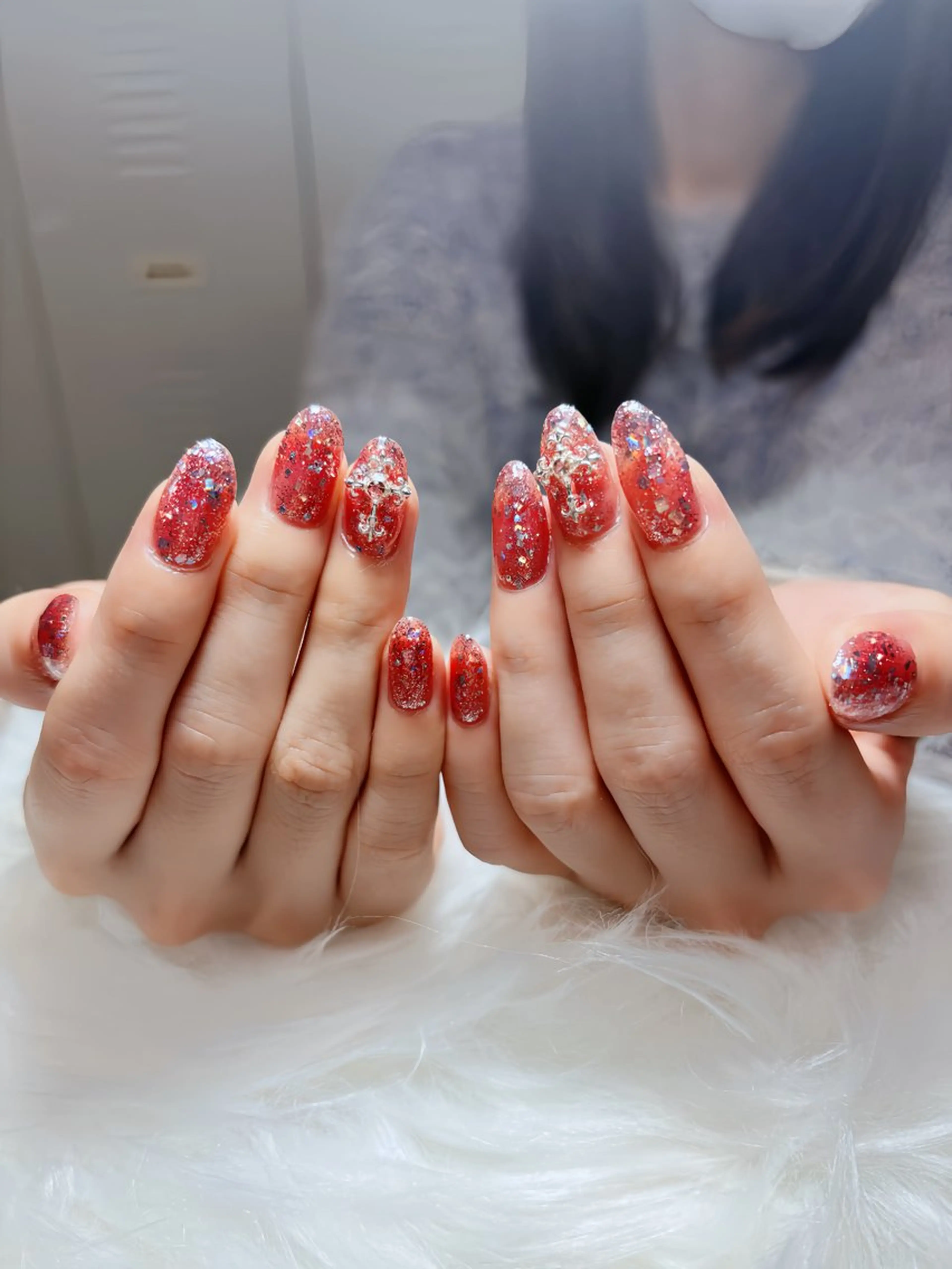 ネイル 長さ出し フットネイル ジェルネイル 韓国ネイル マグネットネイル ハンドネイル YMT NailStudioのネイルデザイン