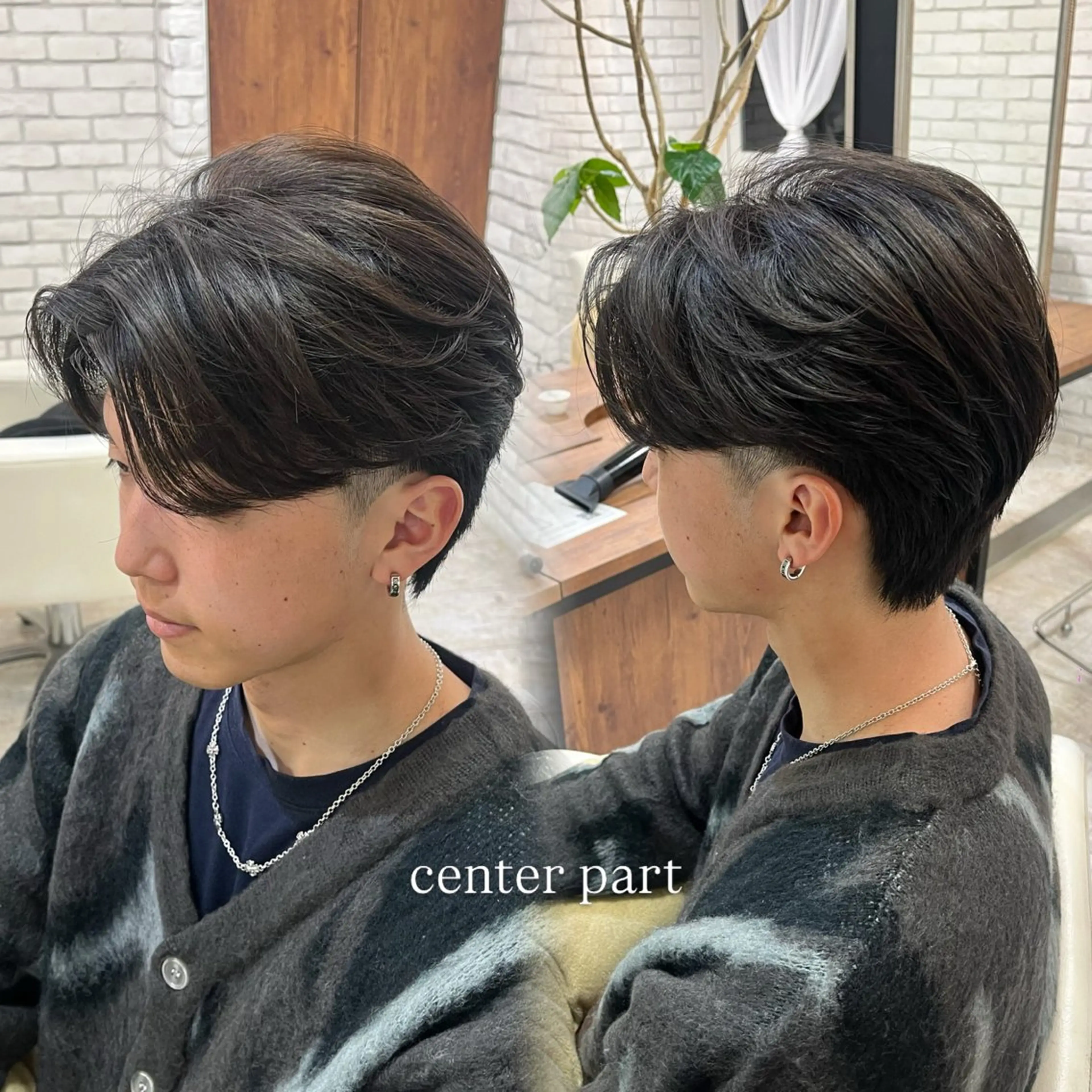 【 ミニモ学割 】【 U24 】メンズ限定👦🏻 新規 50%OFF /  カット＋眉カット ‎𖤐 ̖́-‬の写真