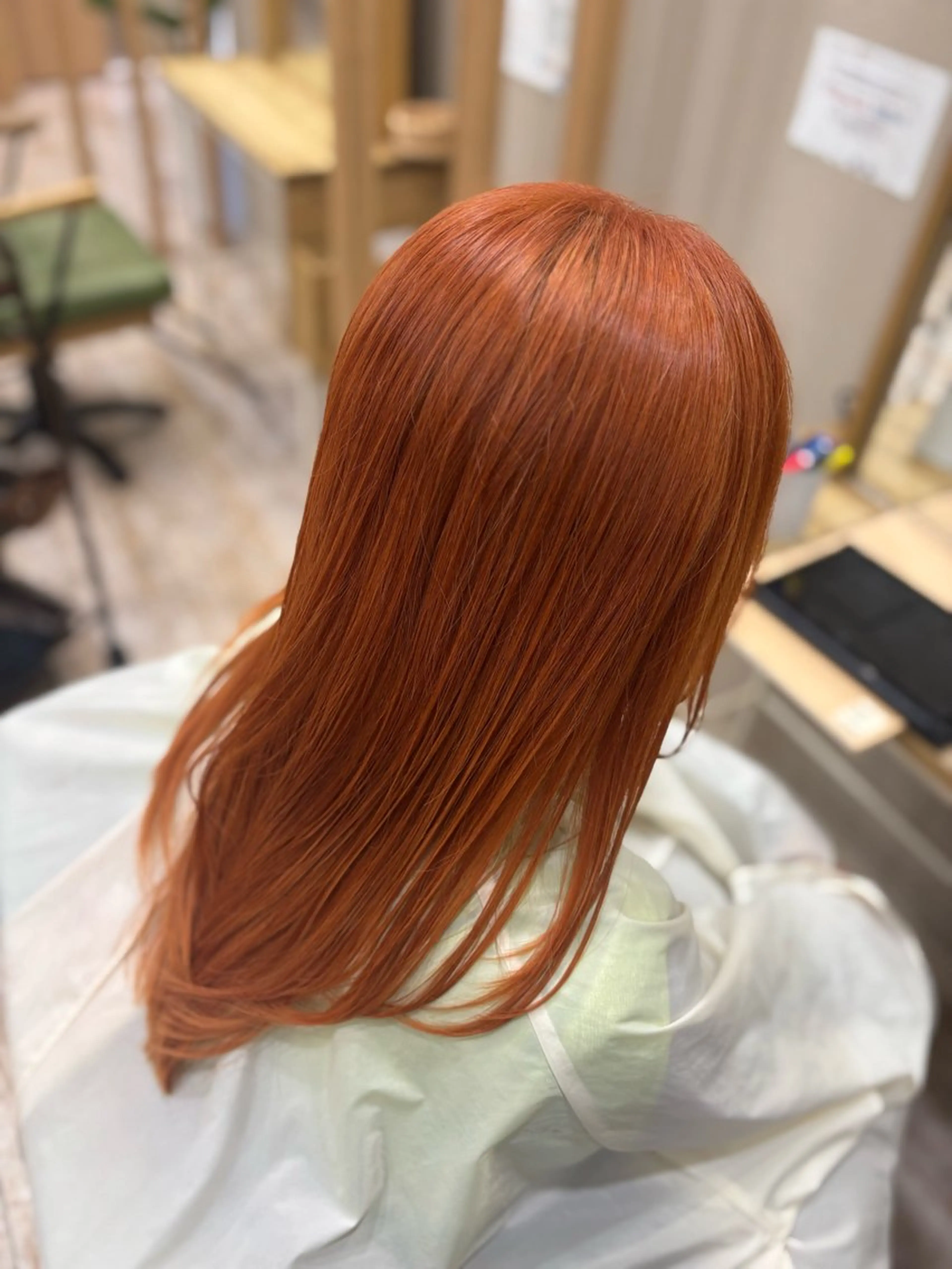 ミディアム カラー ベージュカラー オレンジ オレンジベージュ ヘアカラー そうや 🐺のヘアスタイル