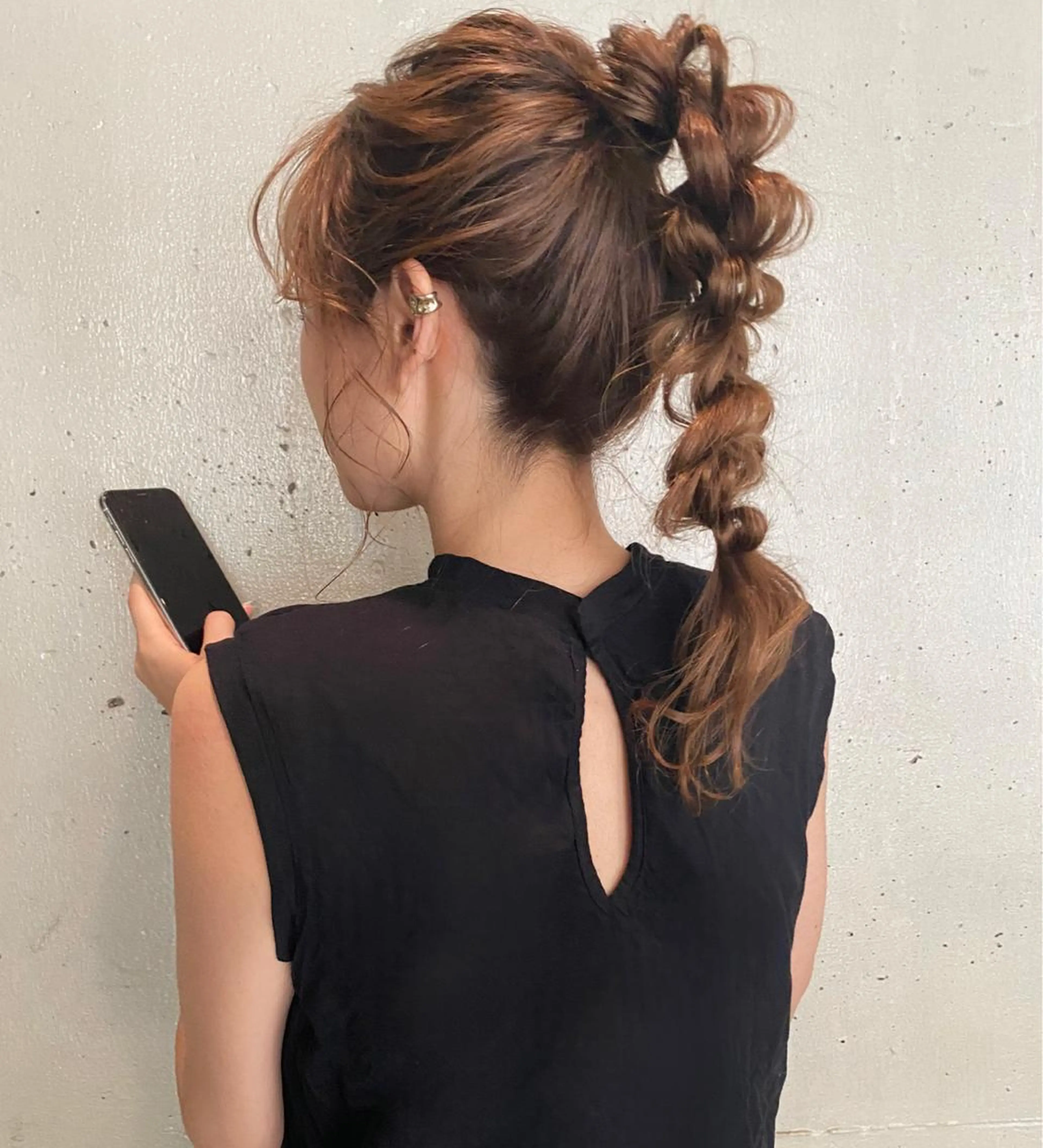 セミロング ヘアアレンジ ヘアメイク new meのヘアスタイル