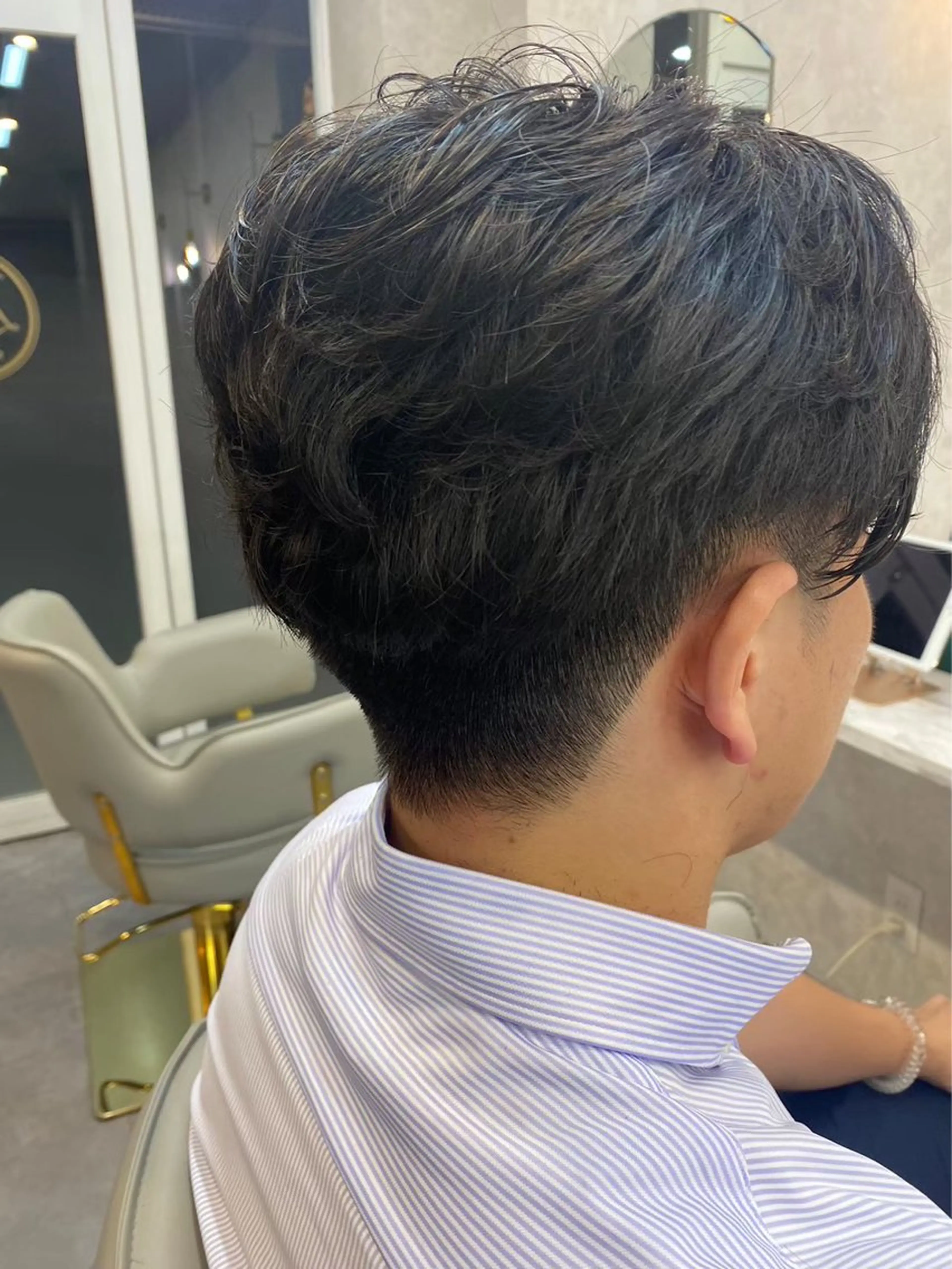 ショート パーマ メンズ カット パーマ ラゾアミスタ🕊 さとう ななほのヘアスタイル