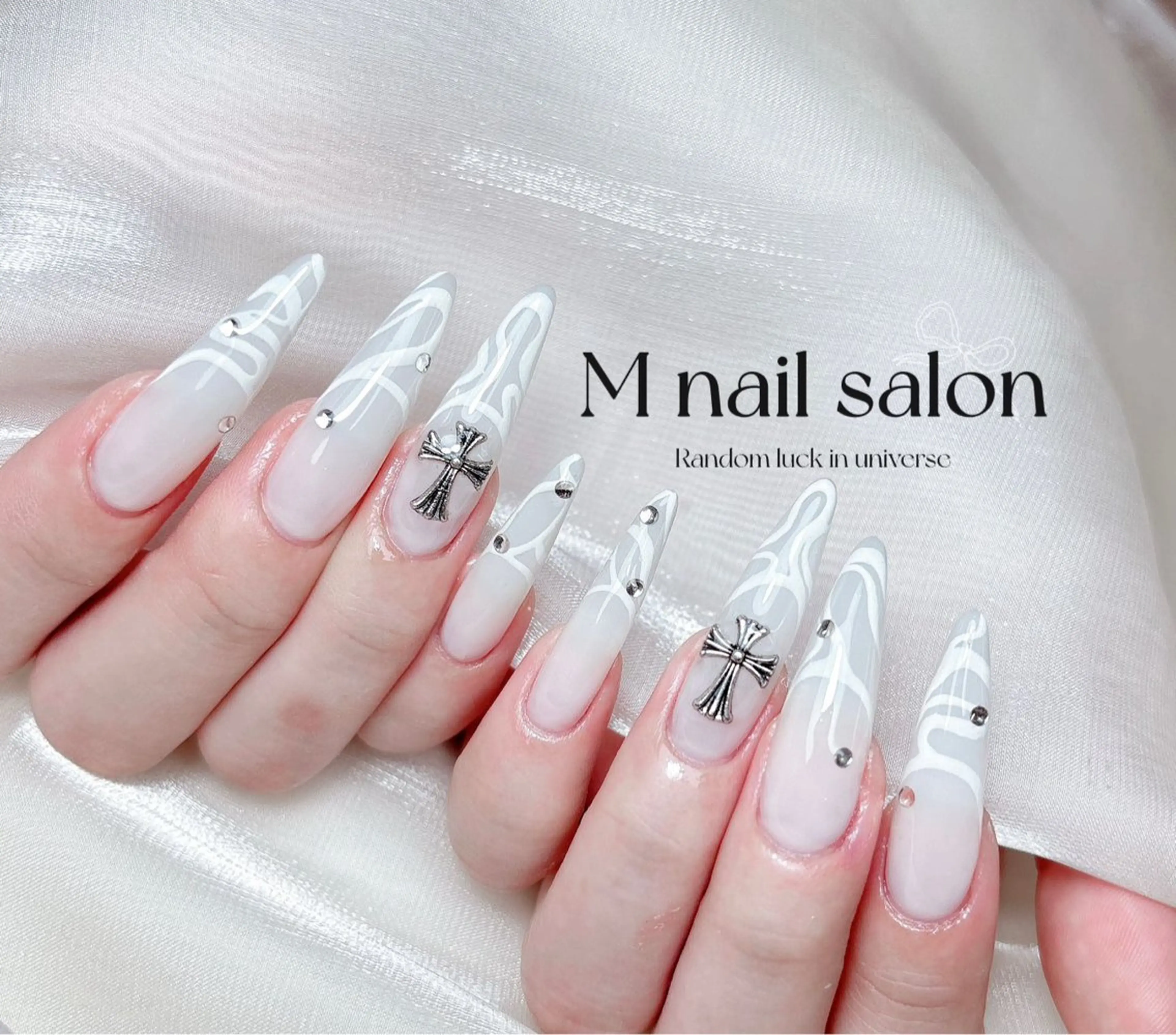 ネイル ハンドネイル M🌷nail 長さだし専門店のネイルデザイン